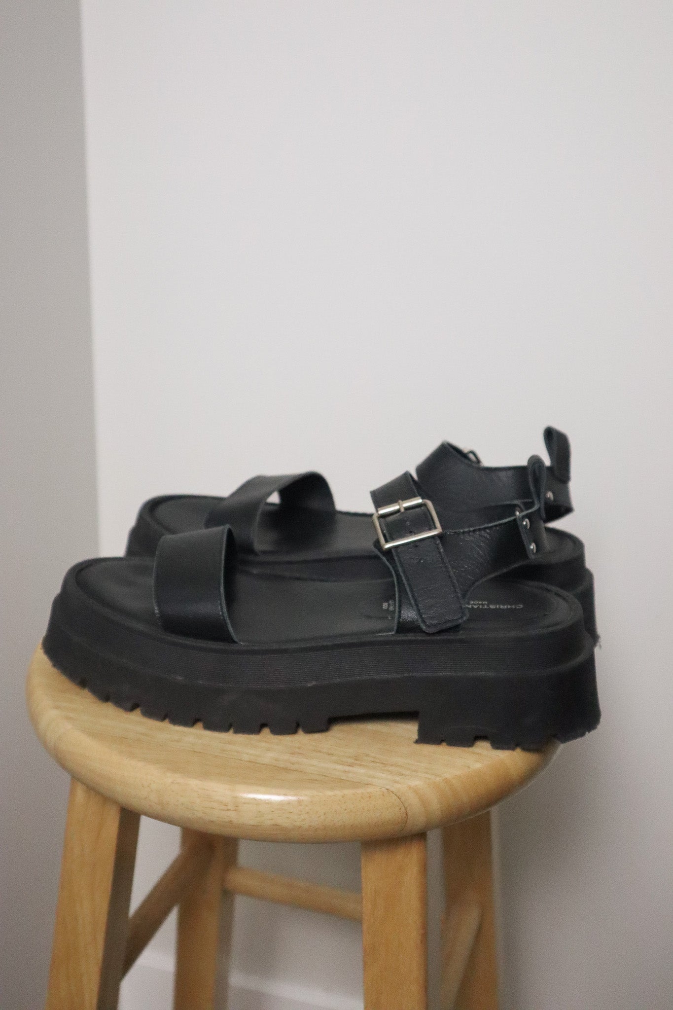 Made in Italy x Vintage x Leather Platform Sandals (9)