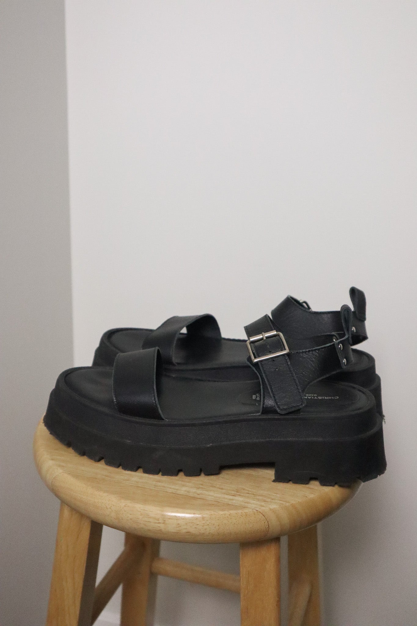 Made in Italy x Vintage x Leather Platform Sandals (9)