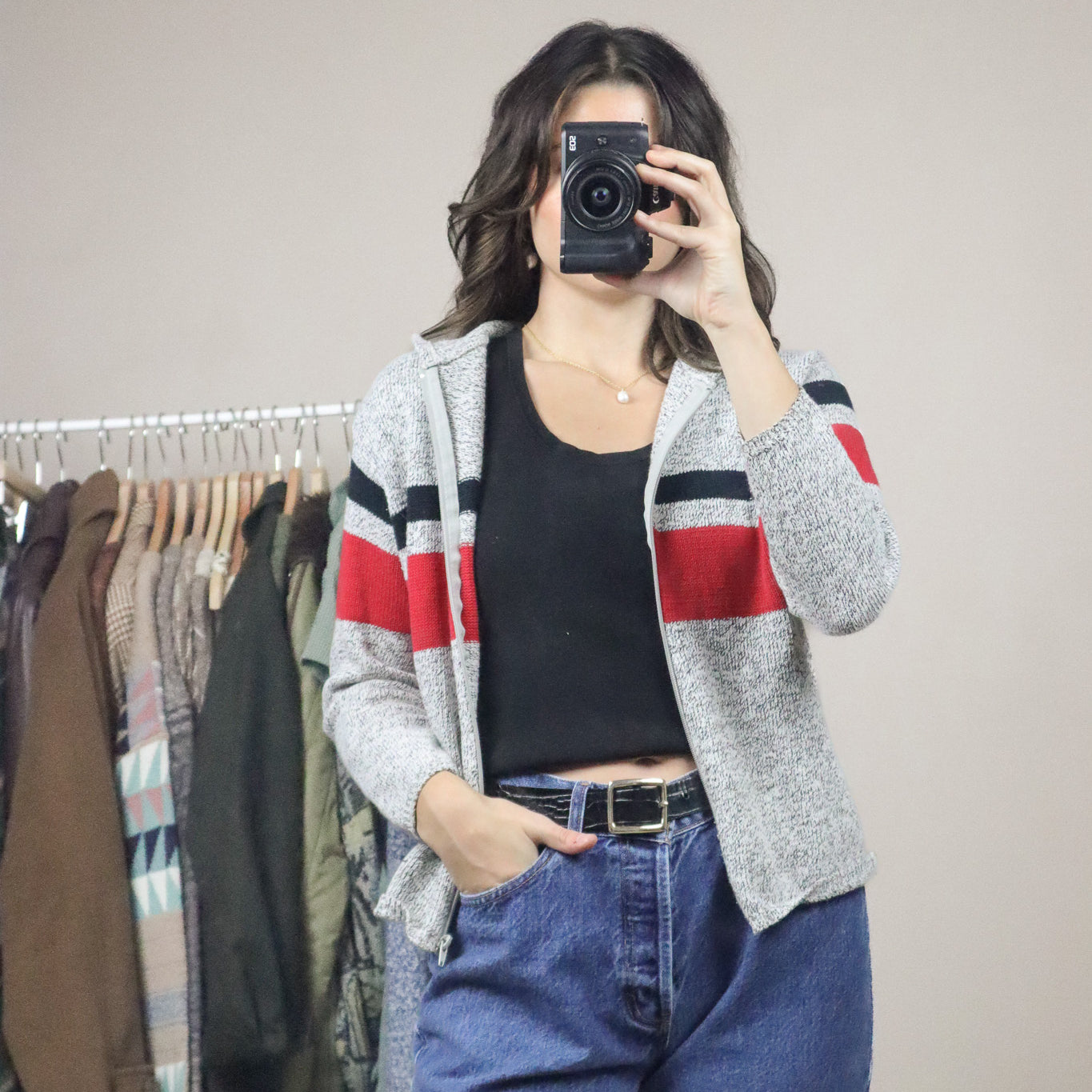 Vintage x Knit Hoodie (XXS/XS)