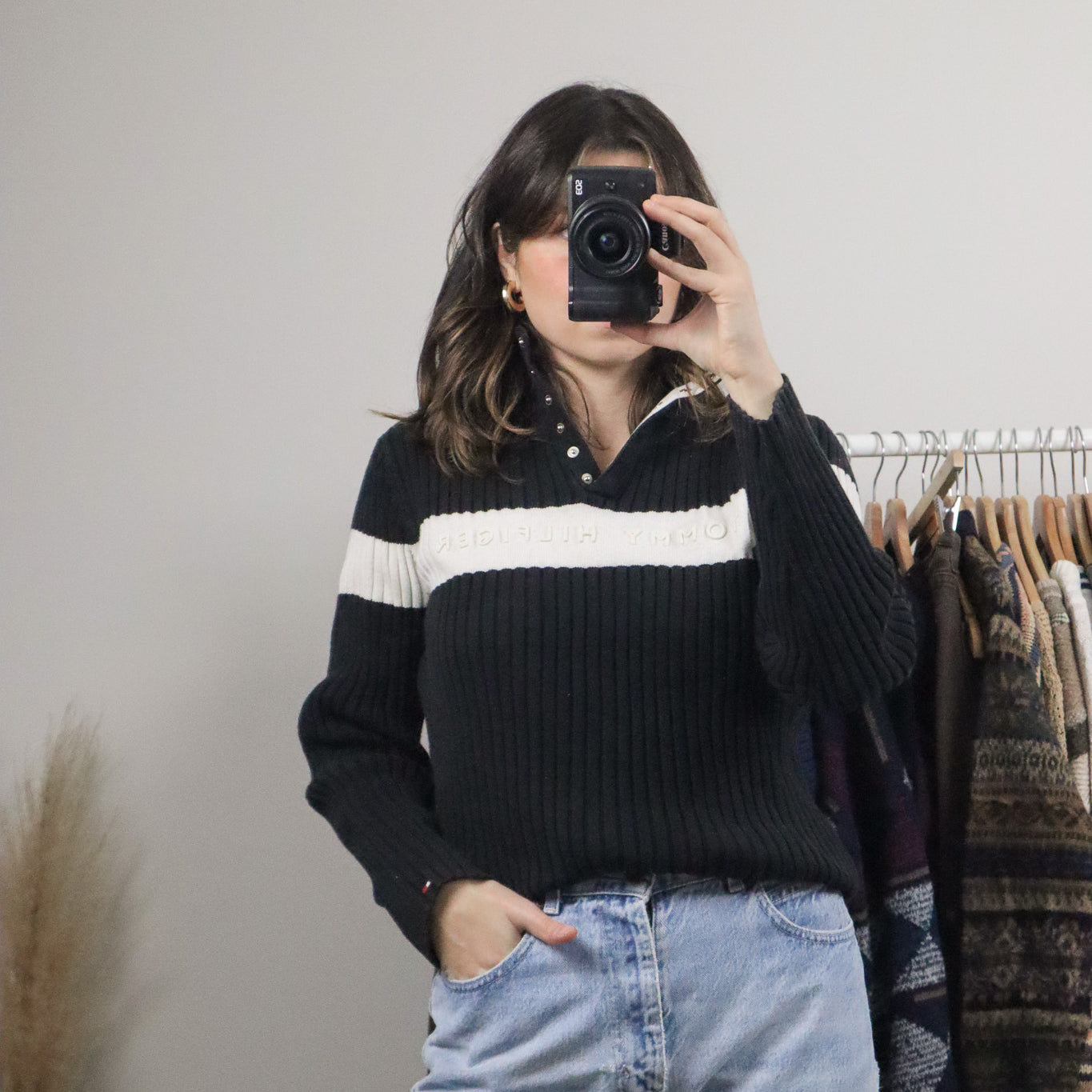 Tommy Hilfiger x Vintage x Cotton Knit Long-Sleeve (S/M)