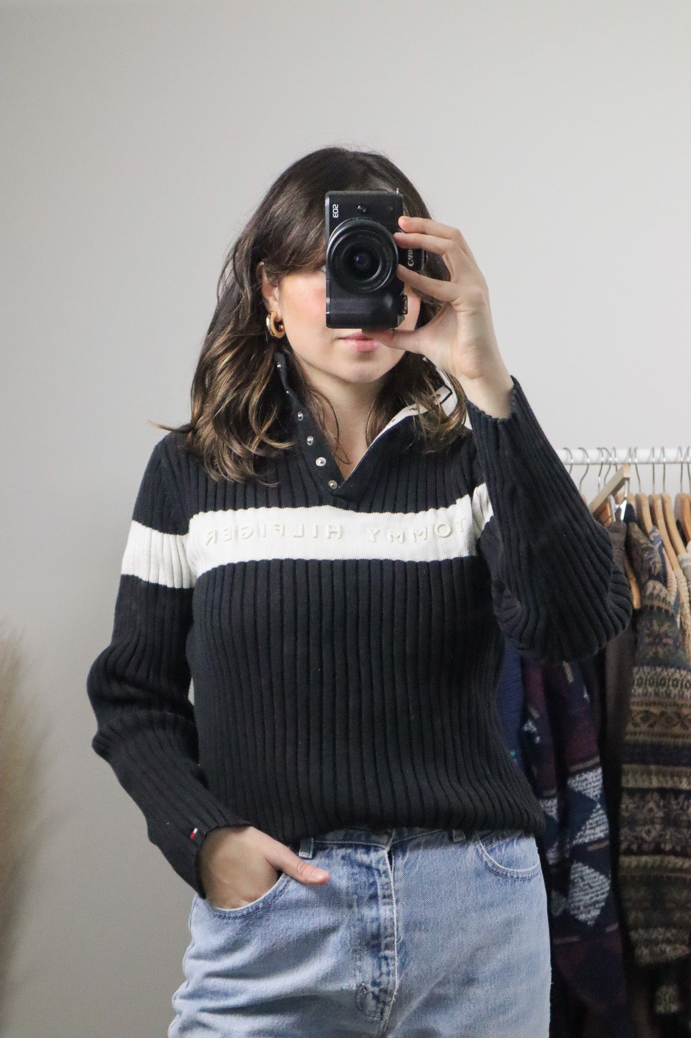Tommy Hilfiger x Vintage x Cotton Knit Long-Sleeve (S/M)