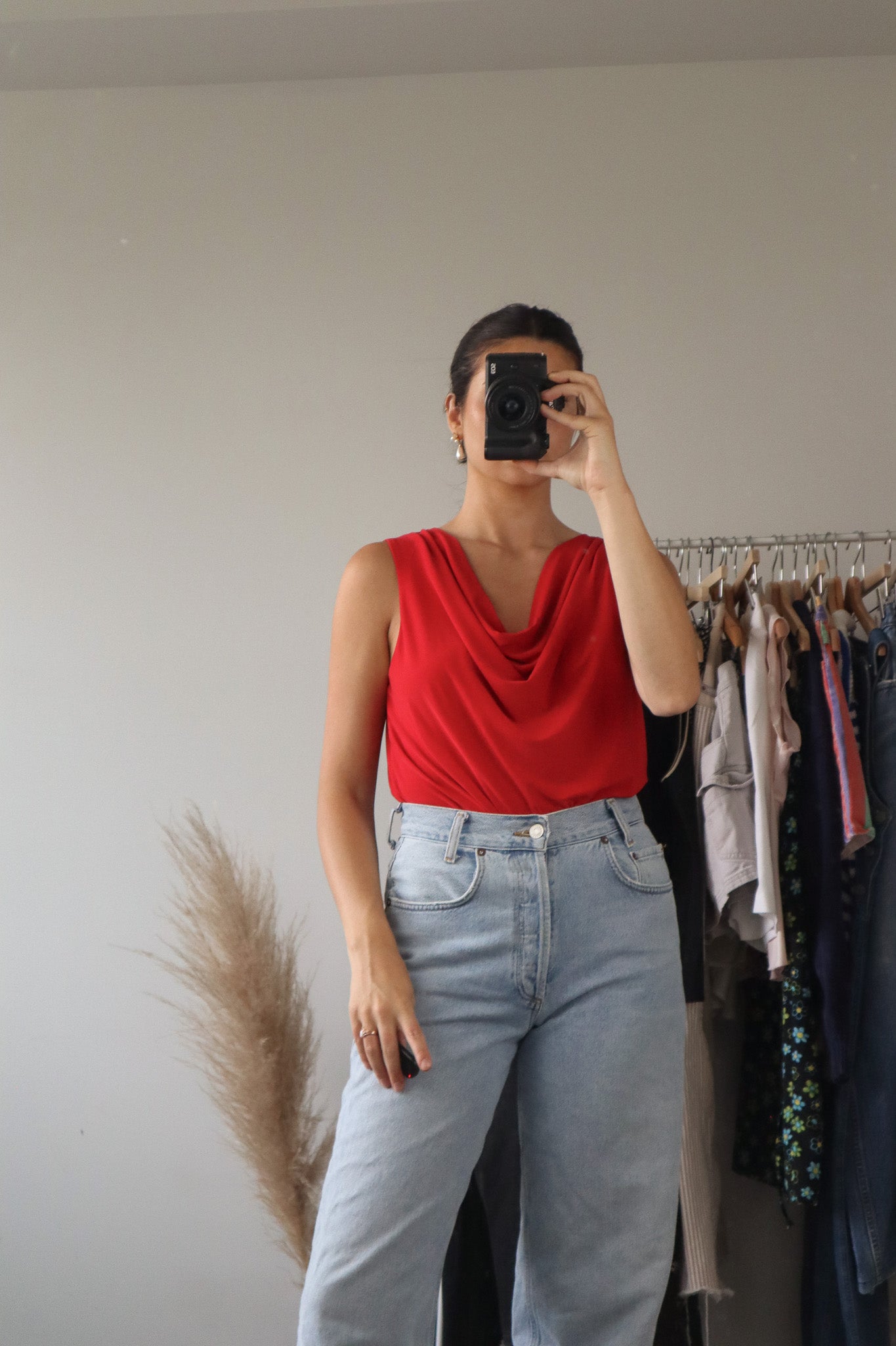 Made in Canada x Vintage x Cowl-Neck Tank (L)