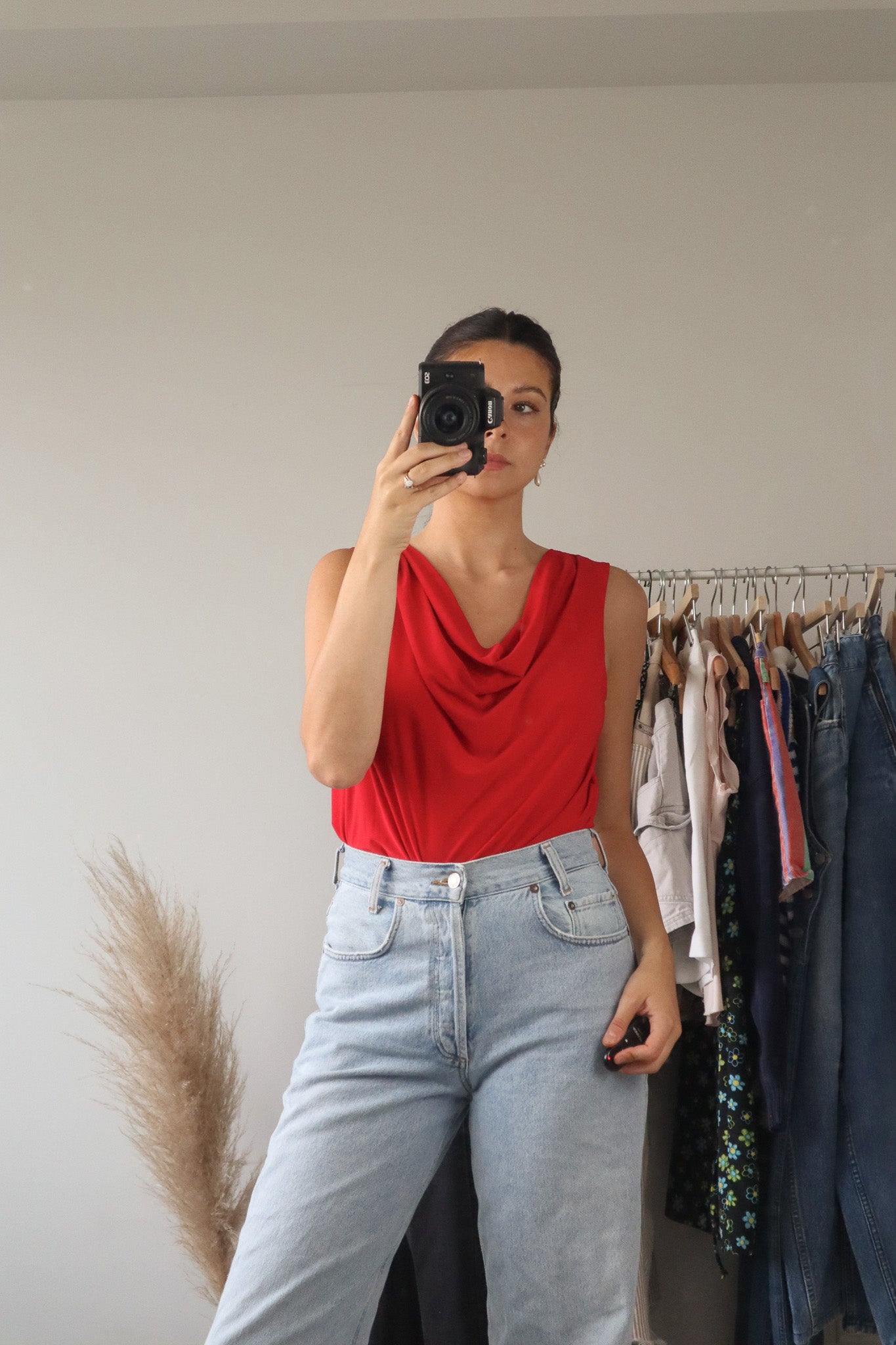 Made in Canada x Vintage x Cowl-Neck Tank (L)