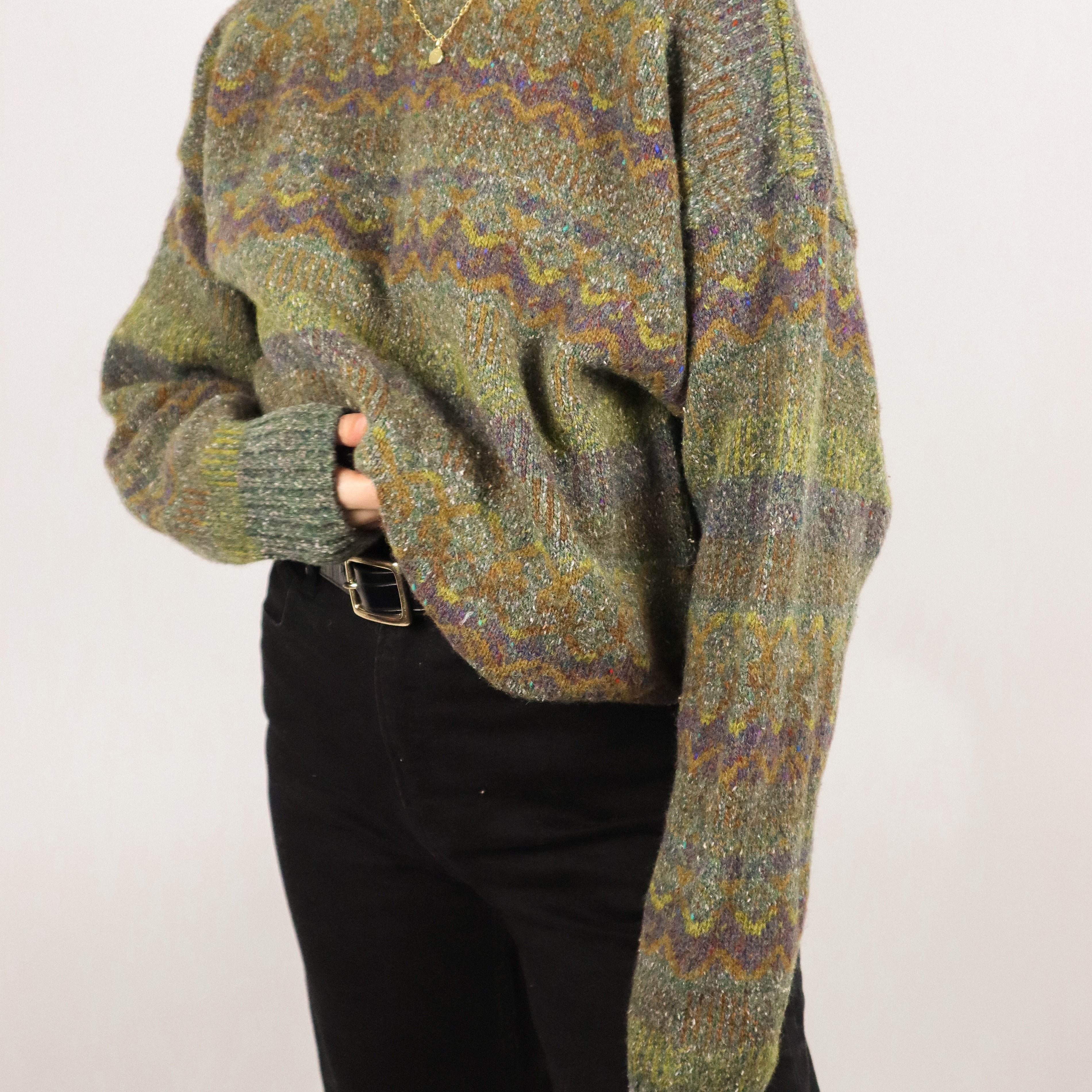 Made in Great Britain x Vintage x Wool Patterned Knit (S-L)