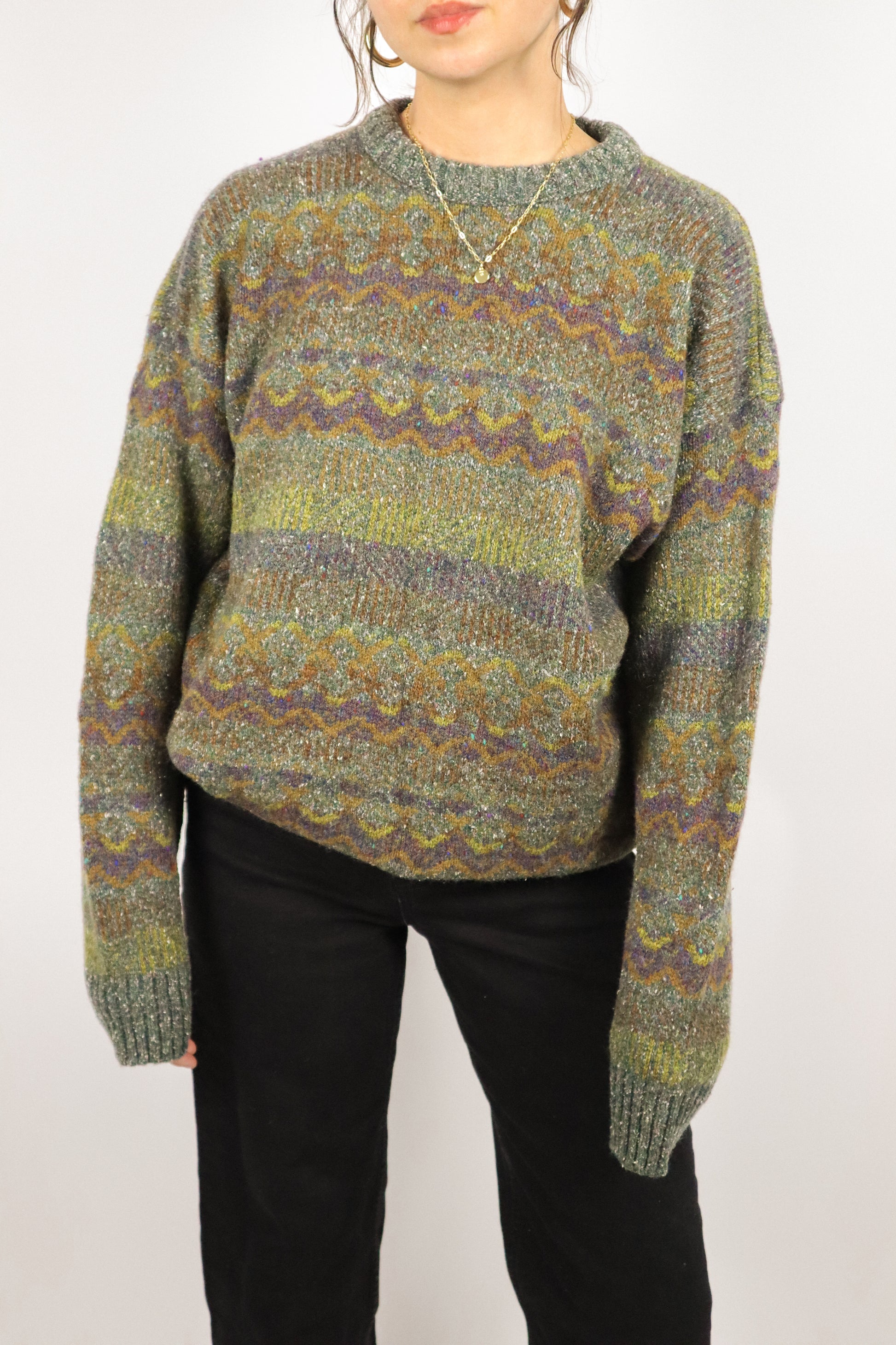 Made in Great Britain x Vintage x Wool Patterned Knit (S-L)