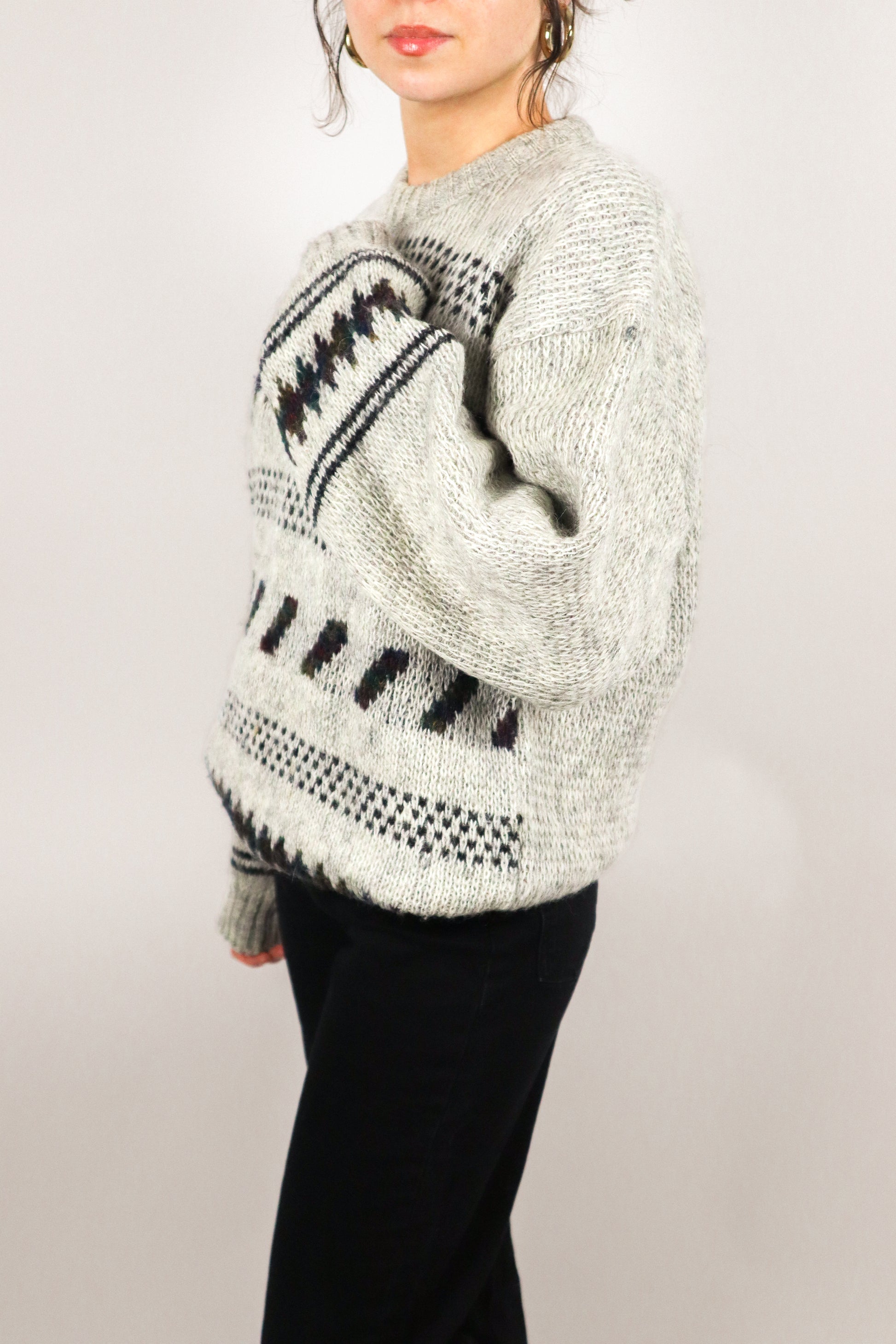 Vintage x Wool Patterned Knit (M/L)