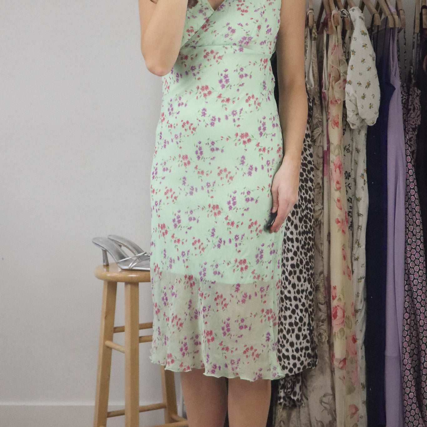 Vintage x Floral Midi Dress (S)