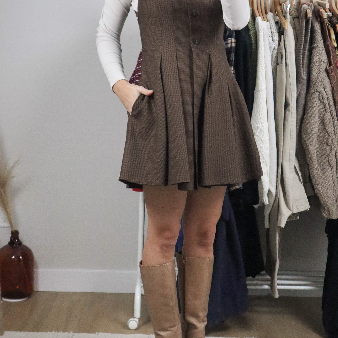 Modern x Houndstooth Dress (S)