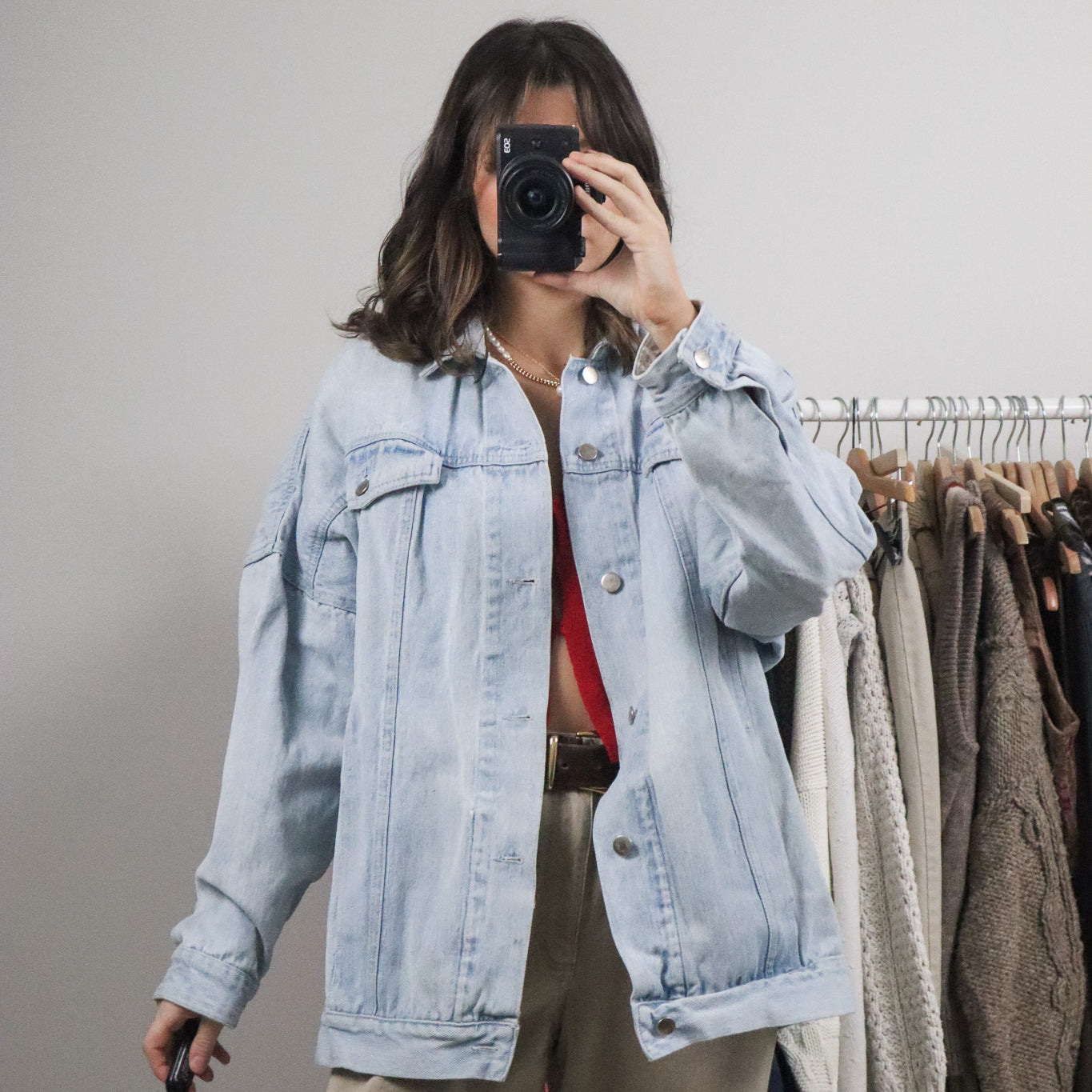 Vintage x Denim Trucker Jacket (L)