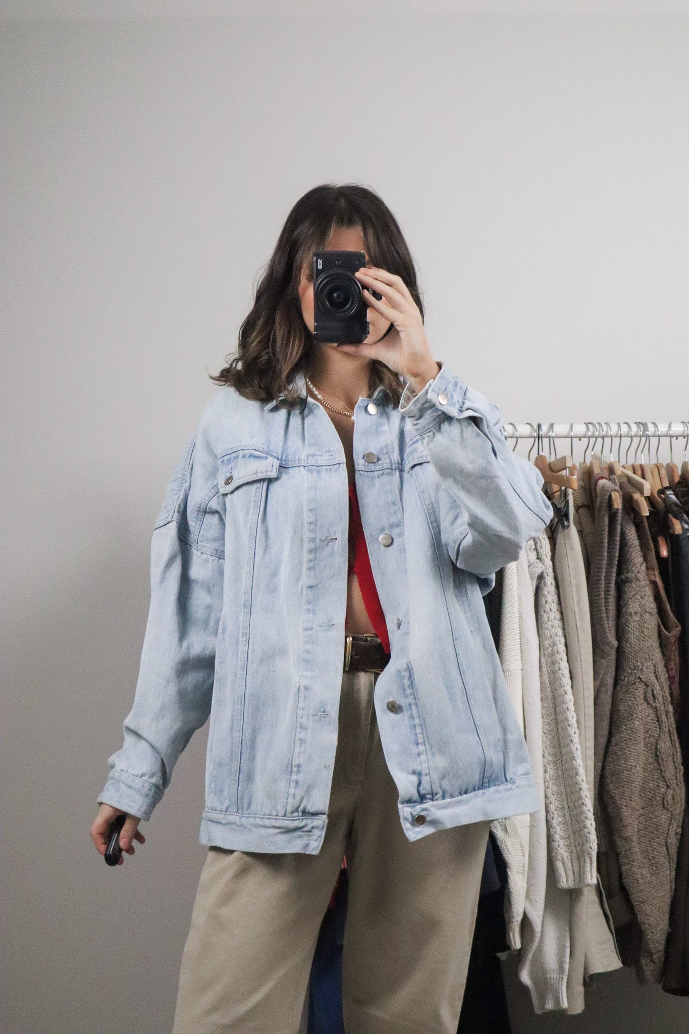 Vintage x Denim Trucker Jacket (L)