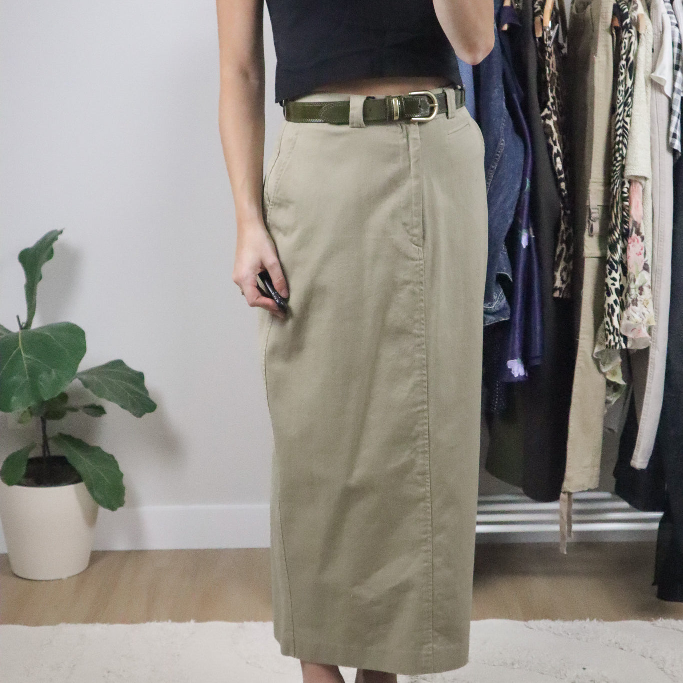 Made in Canada x Vintage x Ralph Lauren Cotton Maxi Skirt (4/6)