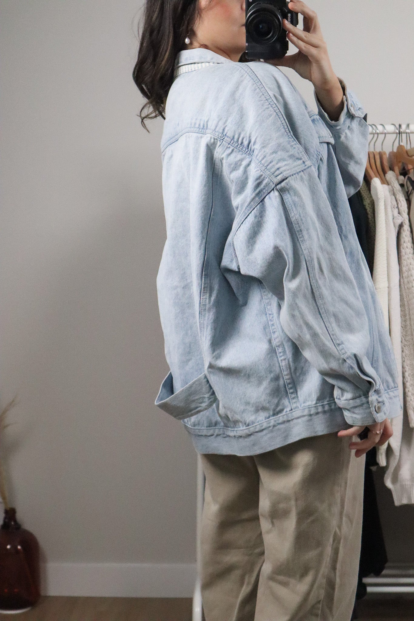 Vintage x Denim Trucker Jacket (L)