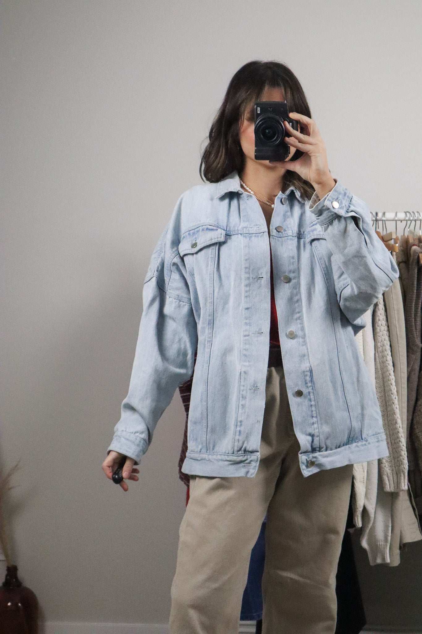 Vintage x Denim Trucker Jacket (L)