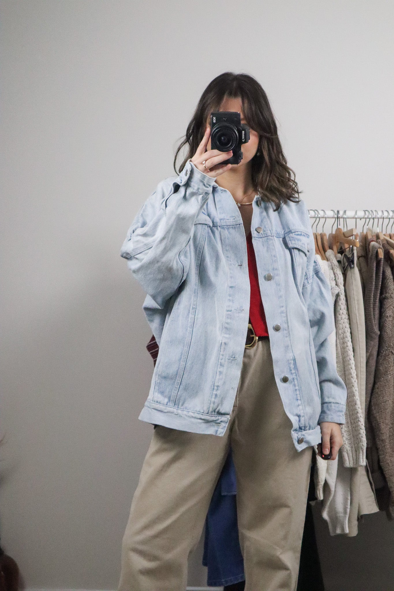 Vintage x Denim Trucker Jacket (L)