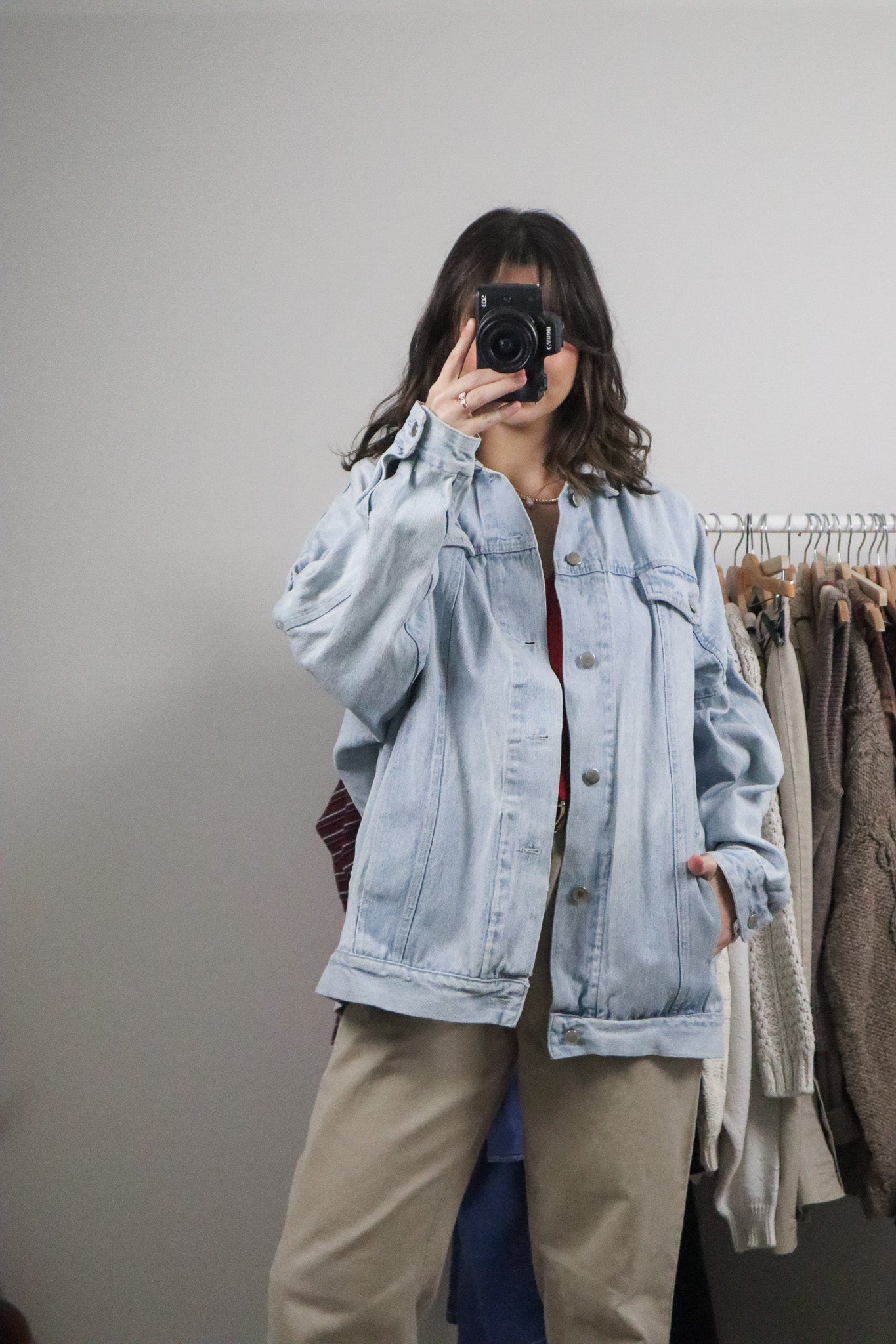 Vintage x Denim Trucker Jacket (L)