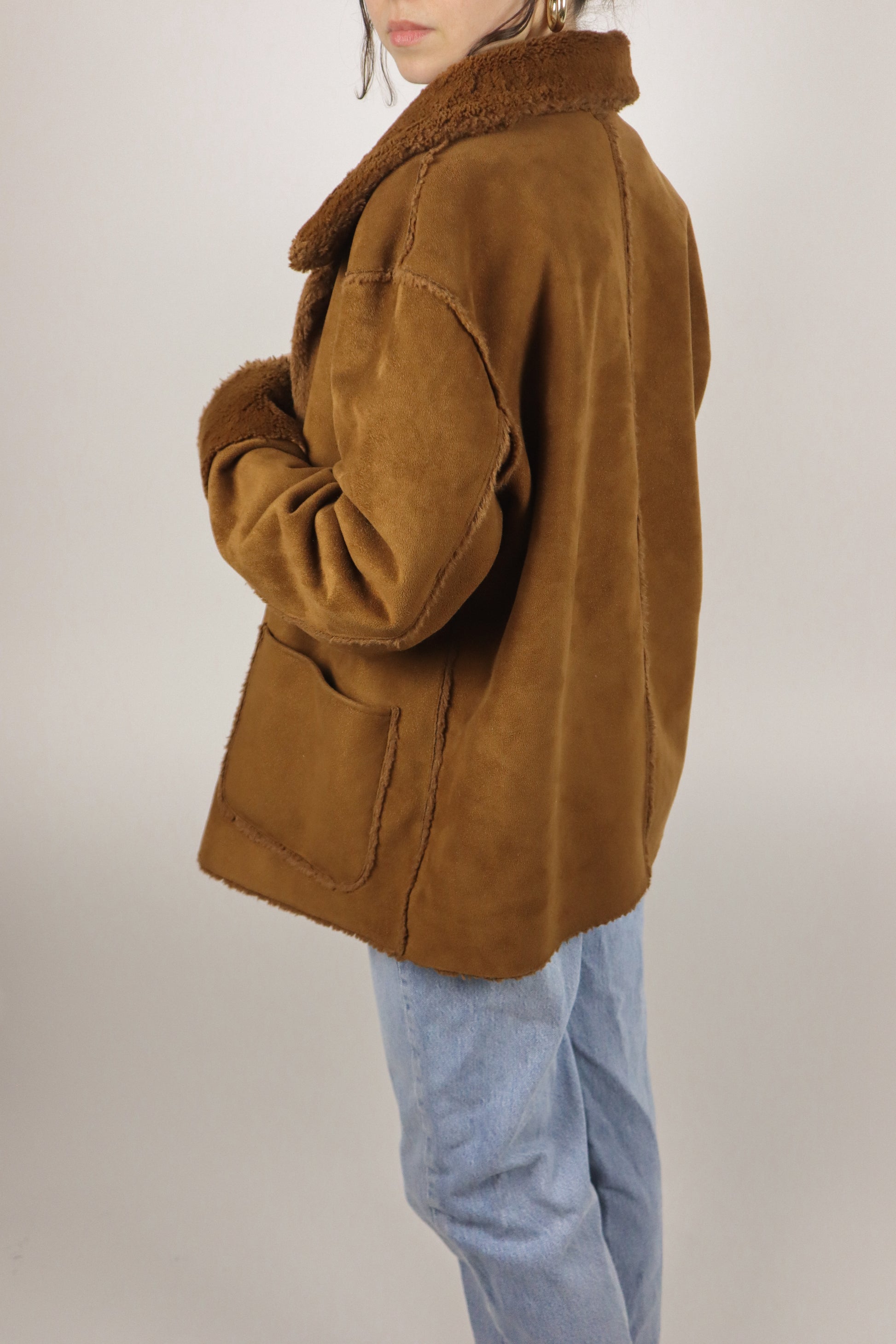 Vintage x Reversible Faux Fur Coat (M/L)