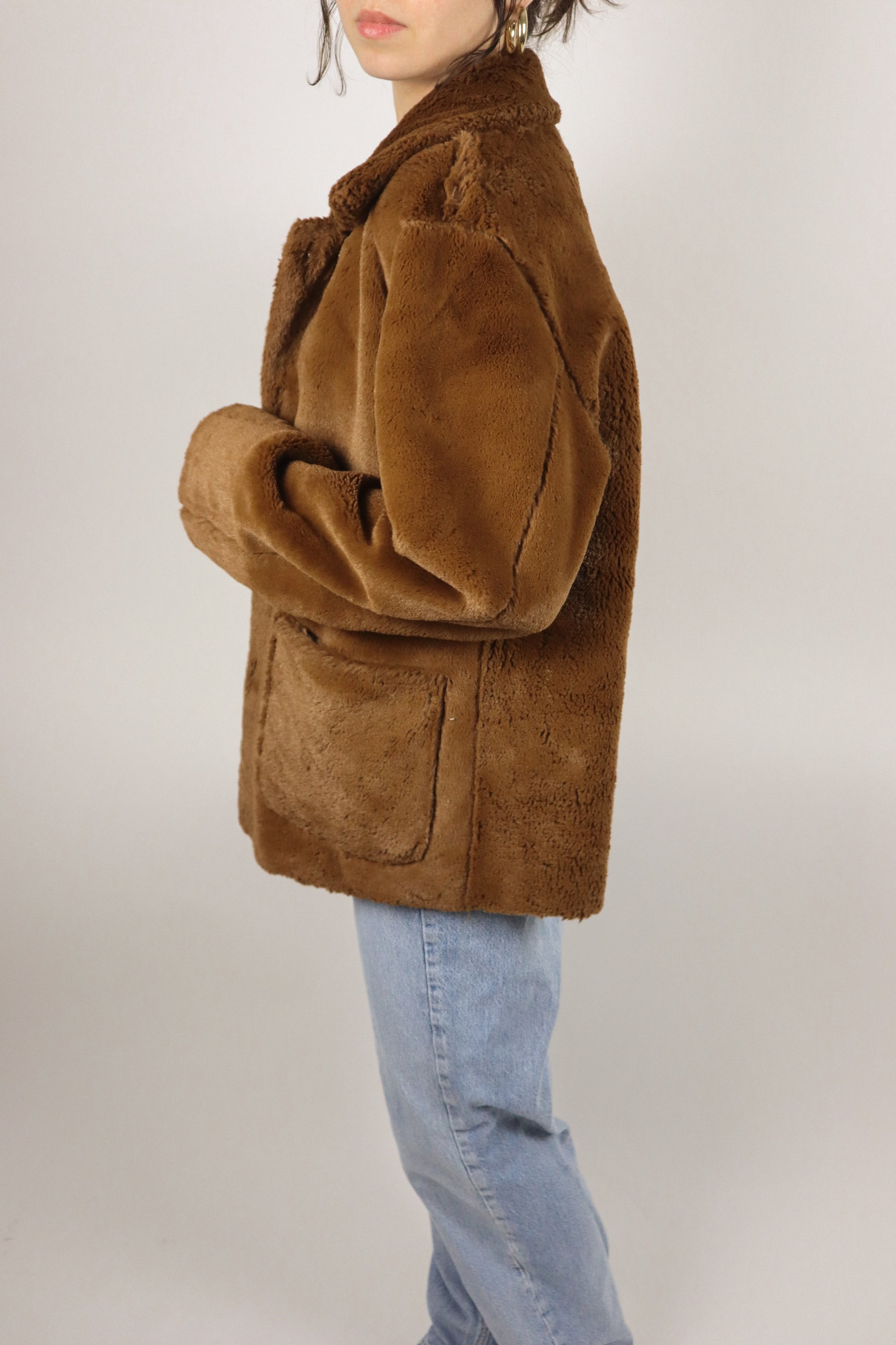 Vintage x Reversible Faux Fur Coat (M/L)