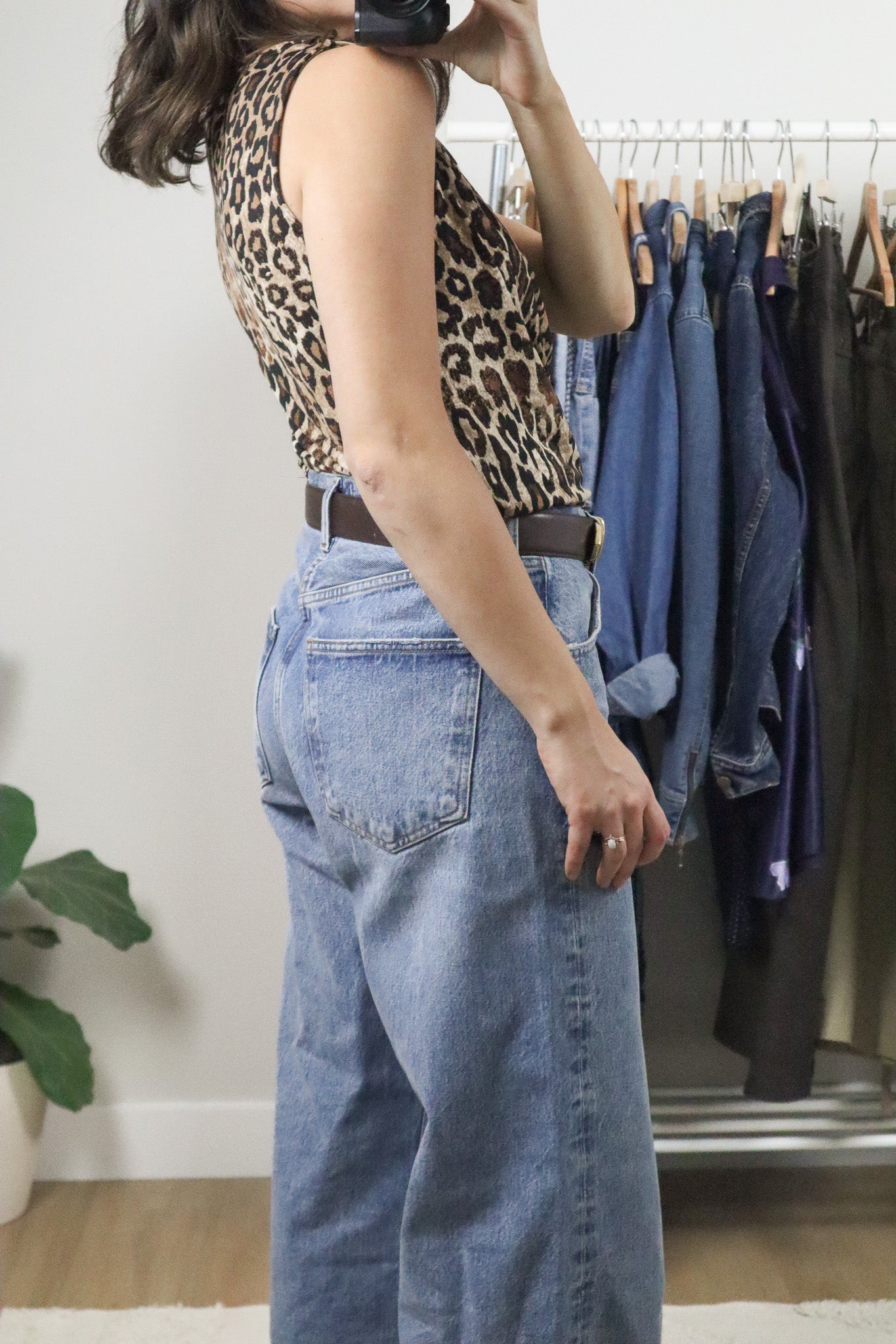 Made in Canada x Vintage x Cheetah Print Cowlneck (L)