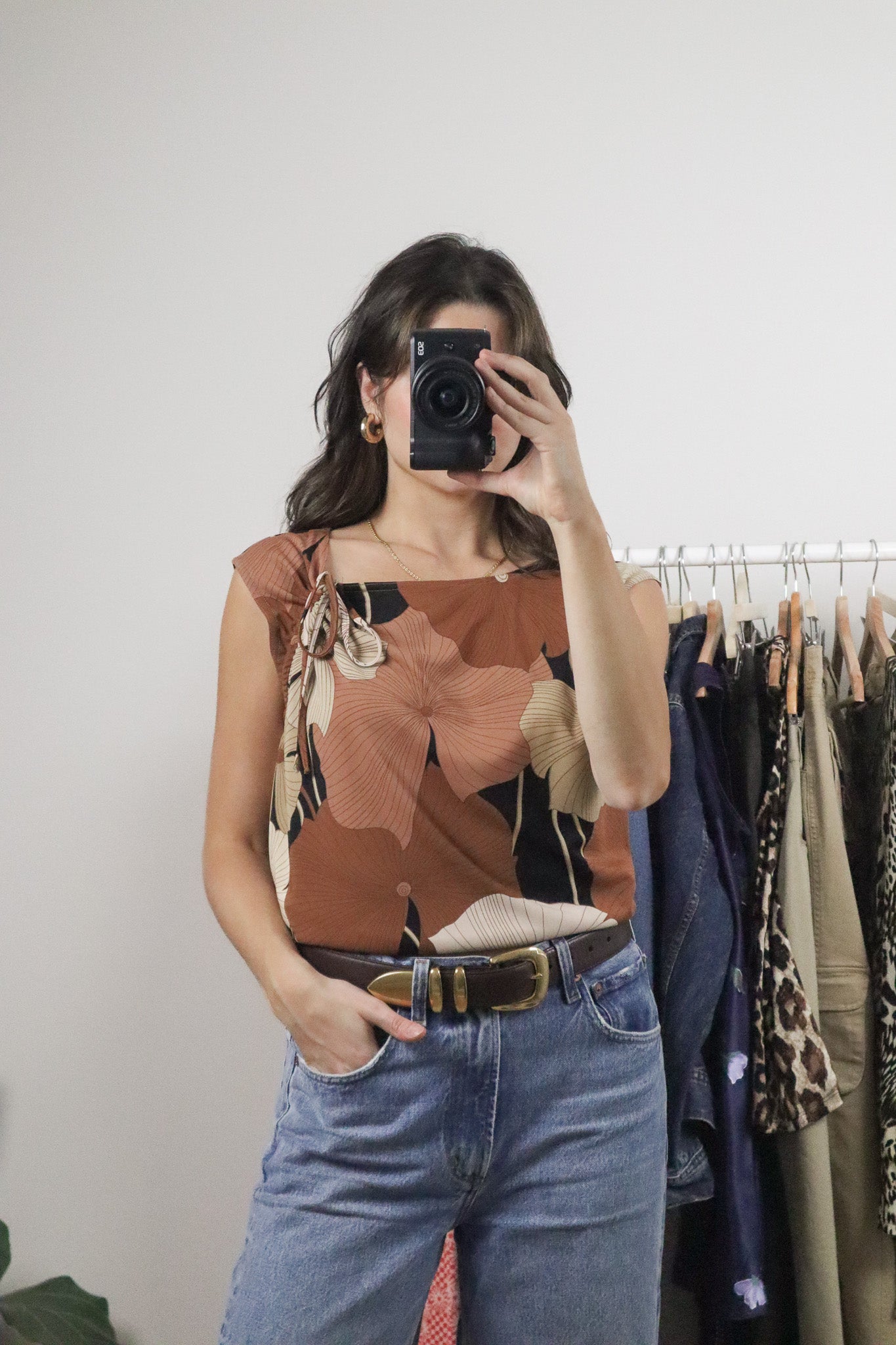 Made in Canada x Patterned Cinched Tank (XL)