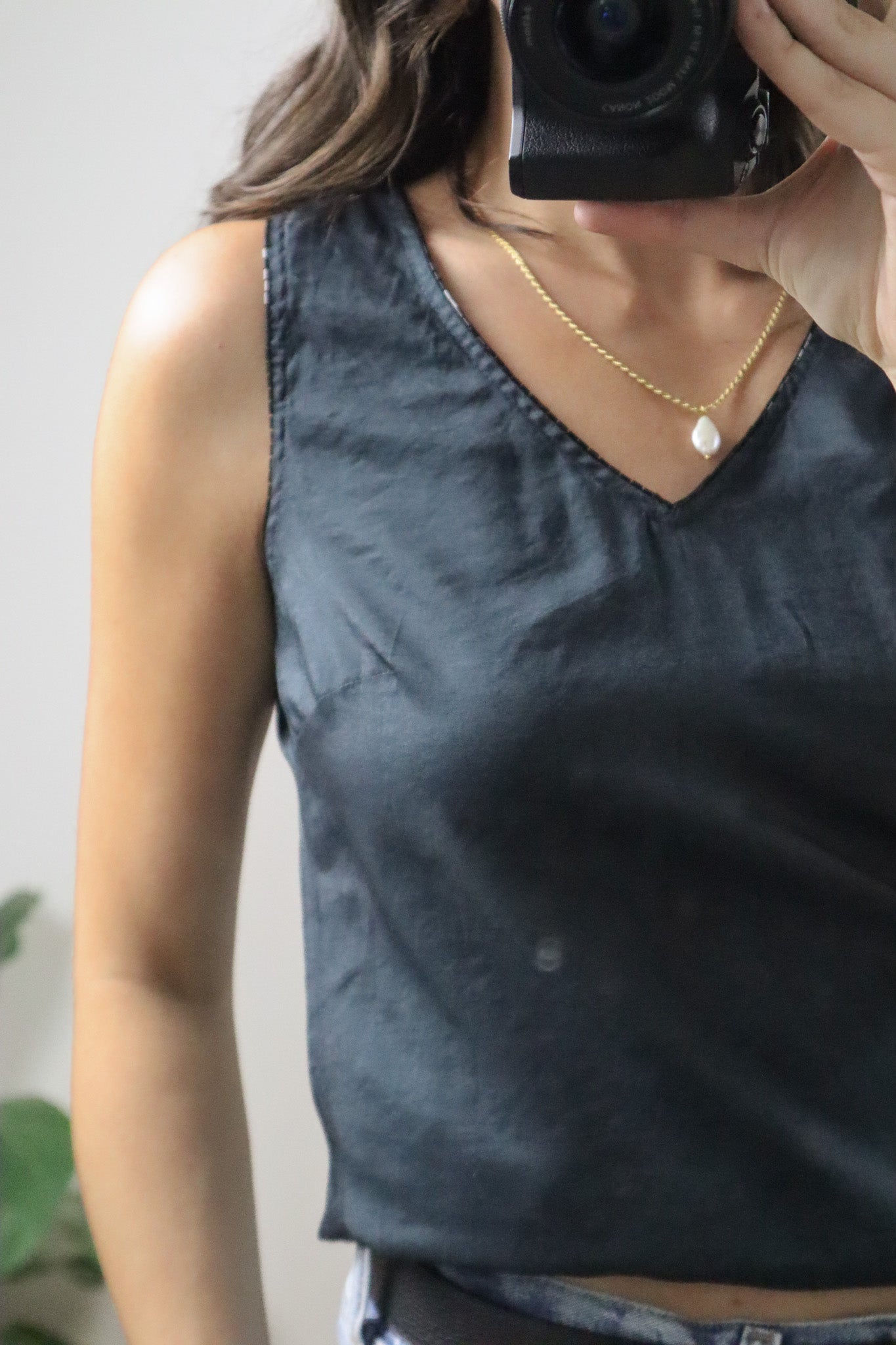 Made in Canada x Vintage x Beaded Tank Top (S)