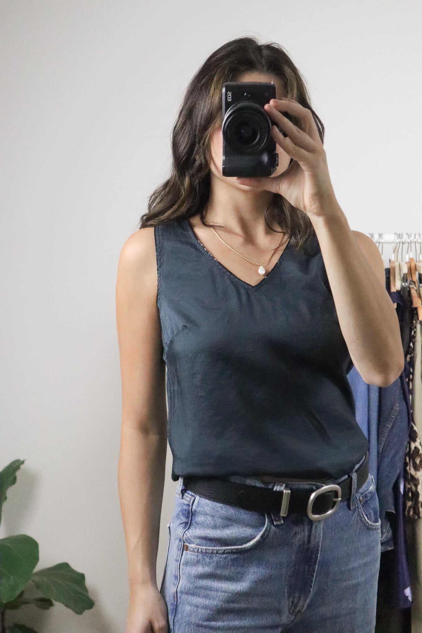 Made in Canada x Vintage x Beaded Tank Top (S)