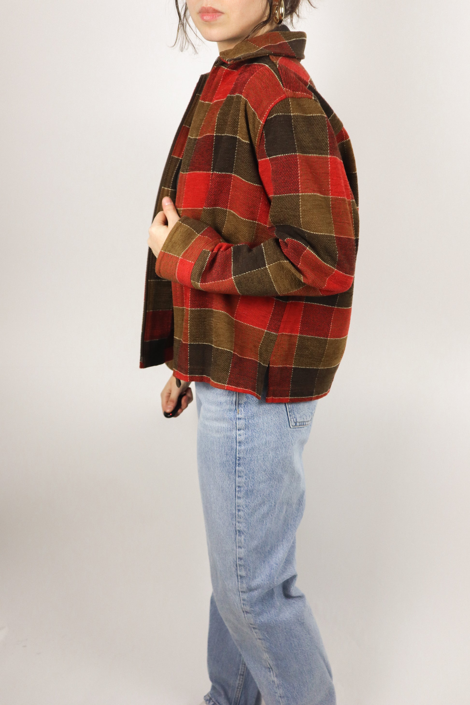 Vintage x Plaid Cropped Jacket (S/M)