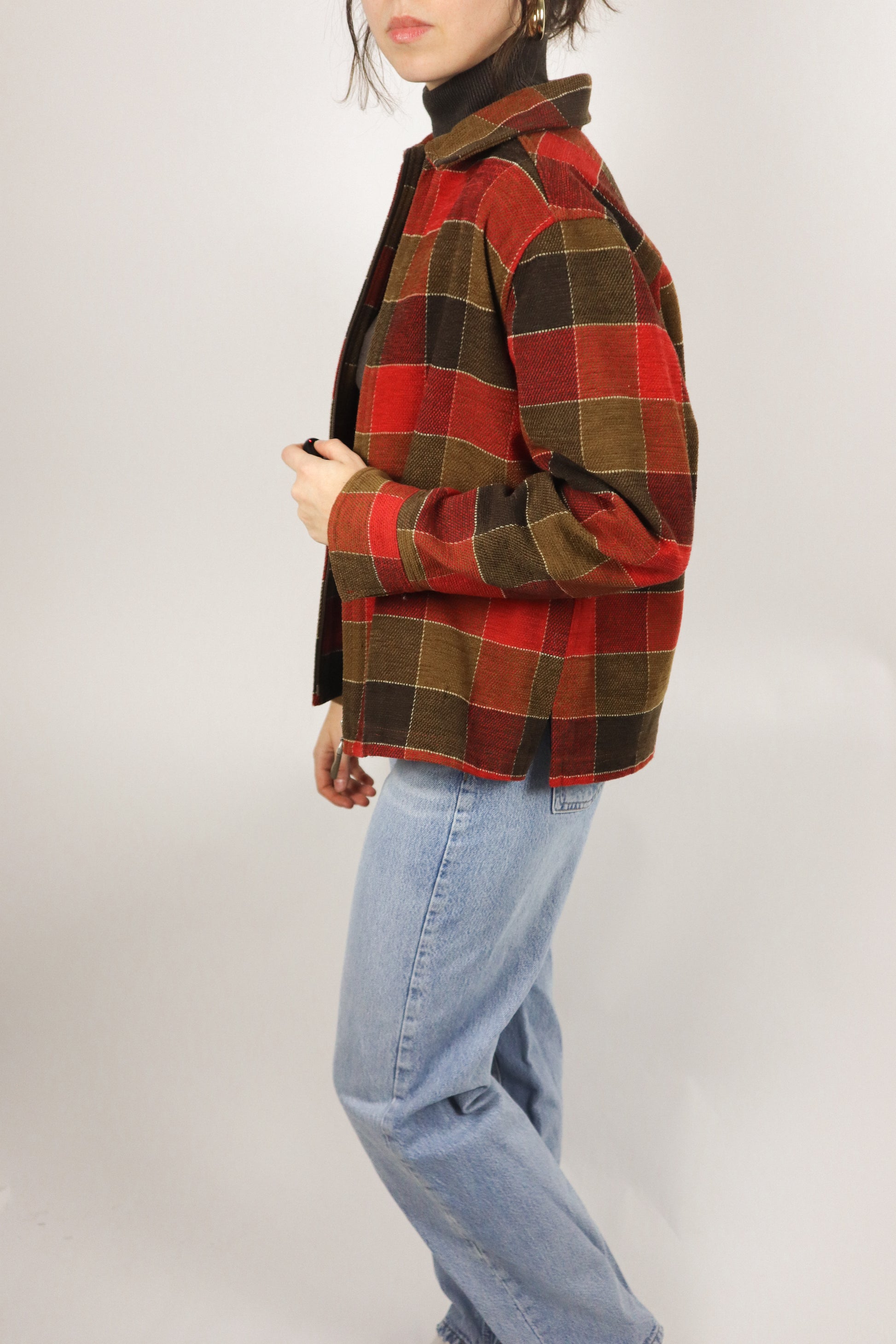 Vintage x Plaid Cropped Jacket (S/M)