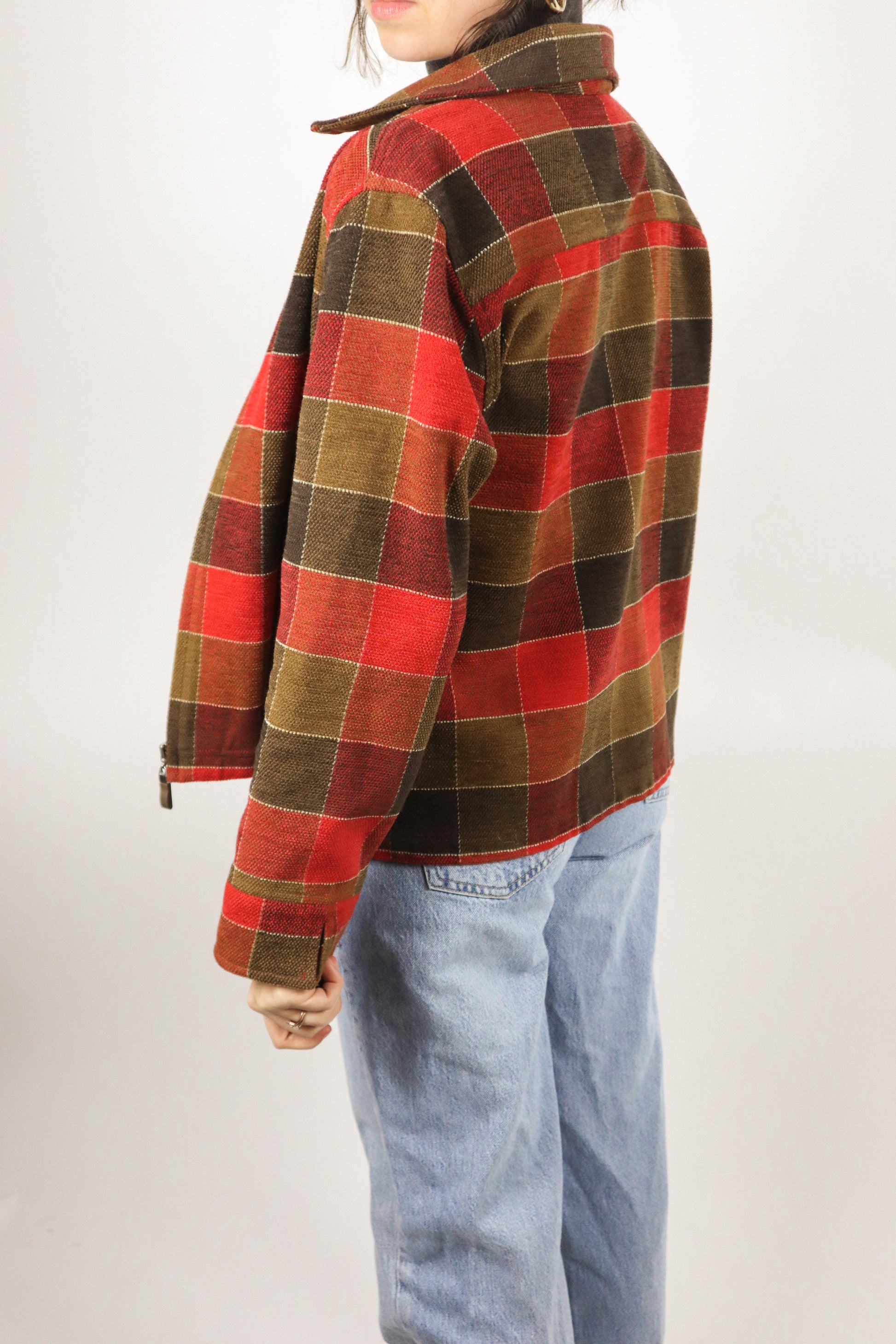 Vintage x Plaid Cropped Jacket (S/M)