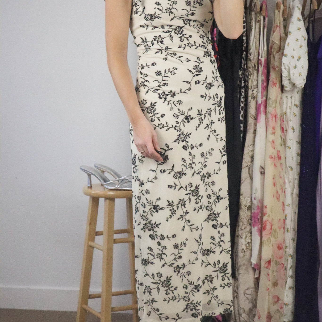 Vintage x Floral High-Neck Maxi Dress (6/8)