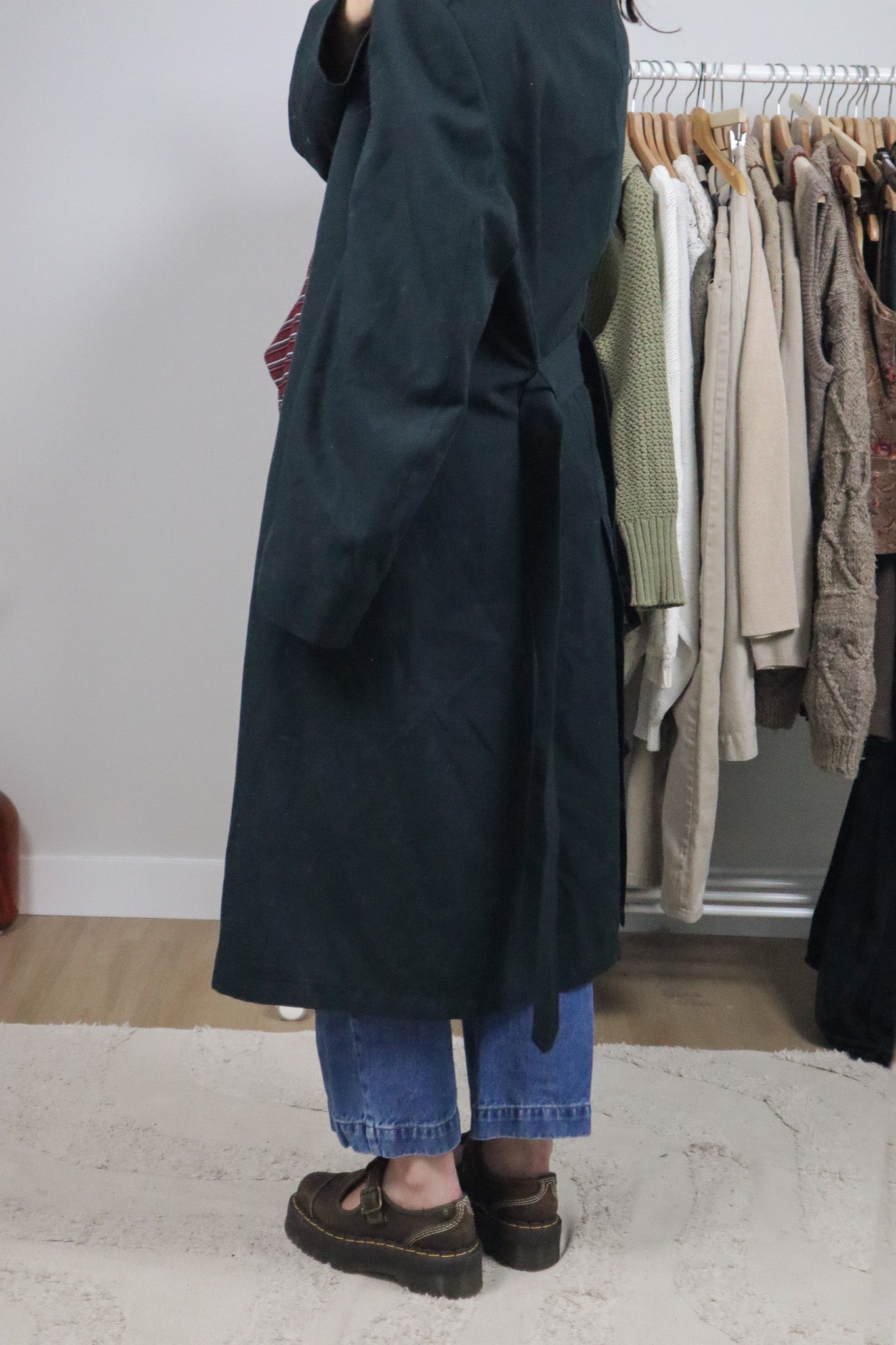 Vintage x 80s x Wool Trench Coat (L/XL)
