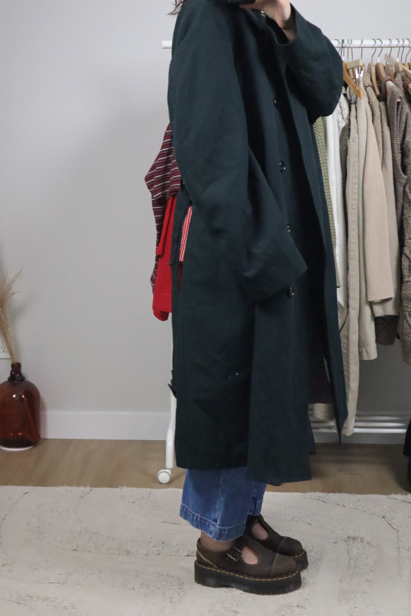 Vintage x 80s x Wool Trench Coat (L/XL)