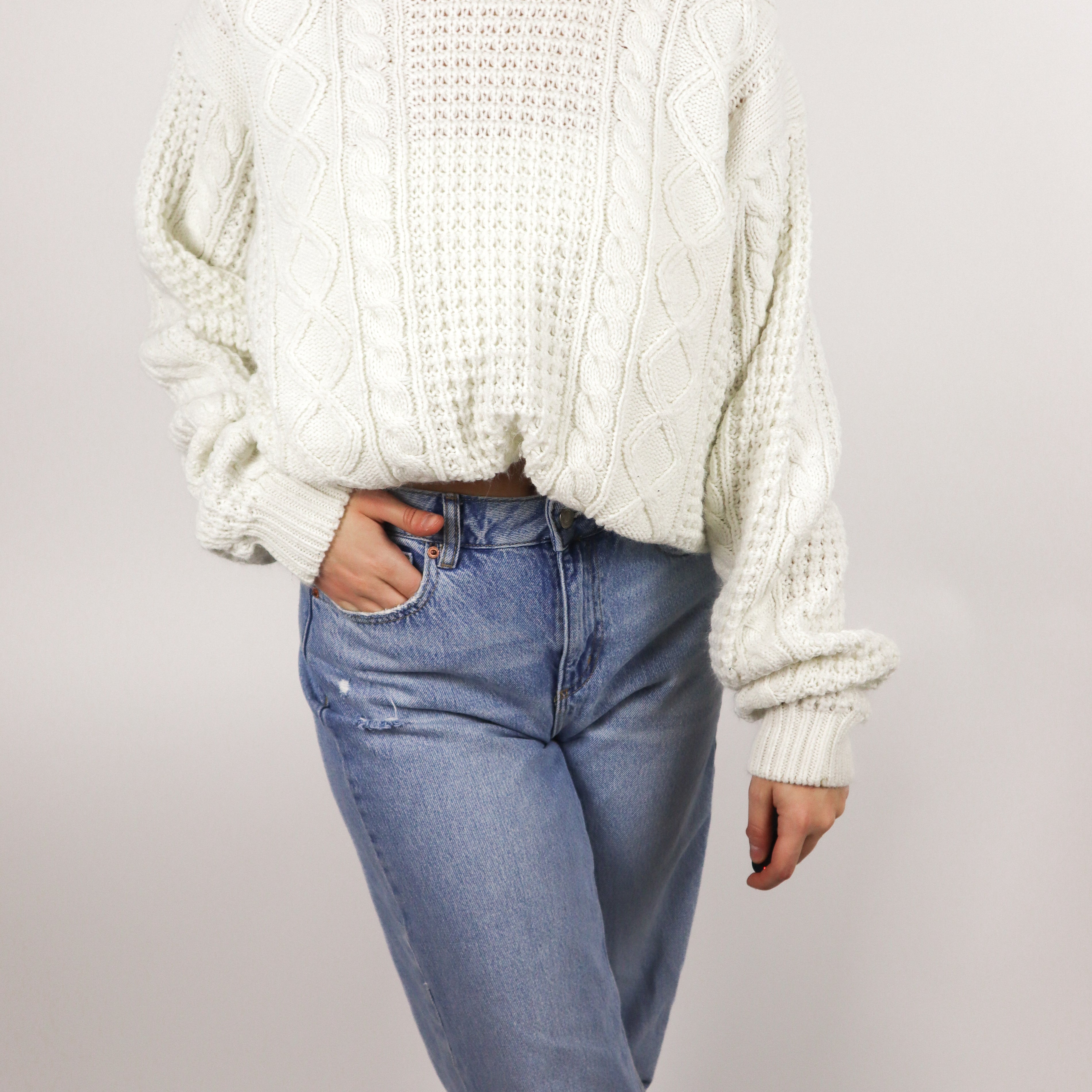 Vintage x Chunky Knit Sweater (M-XL)