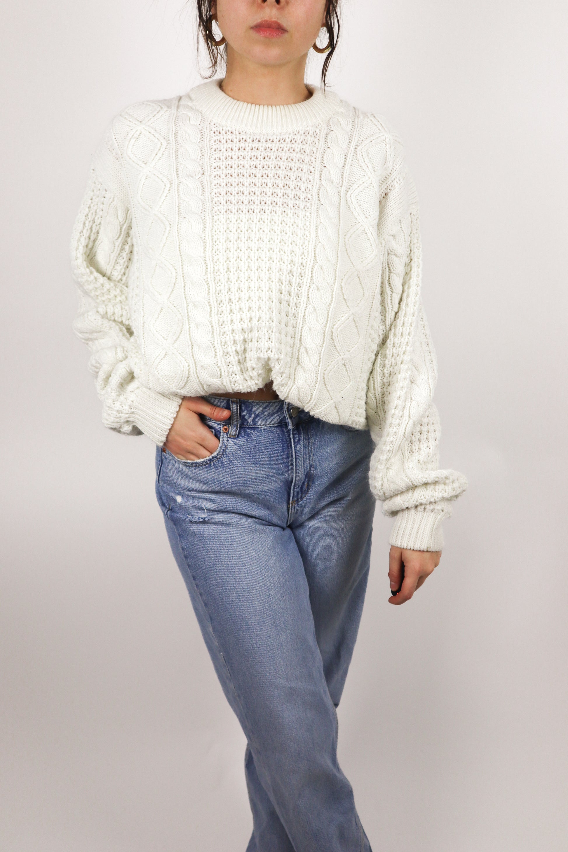 Vintage x Chunky Knit Sweater (M-XL)