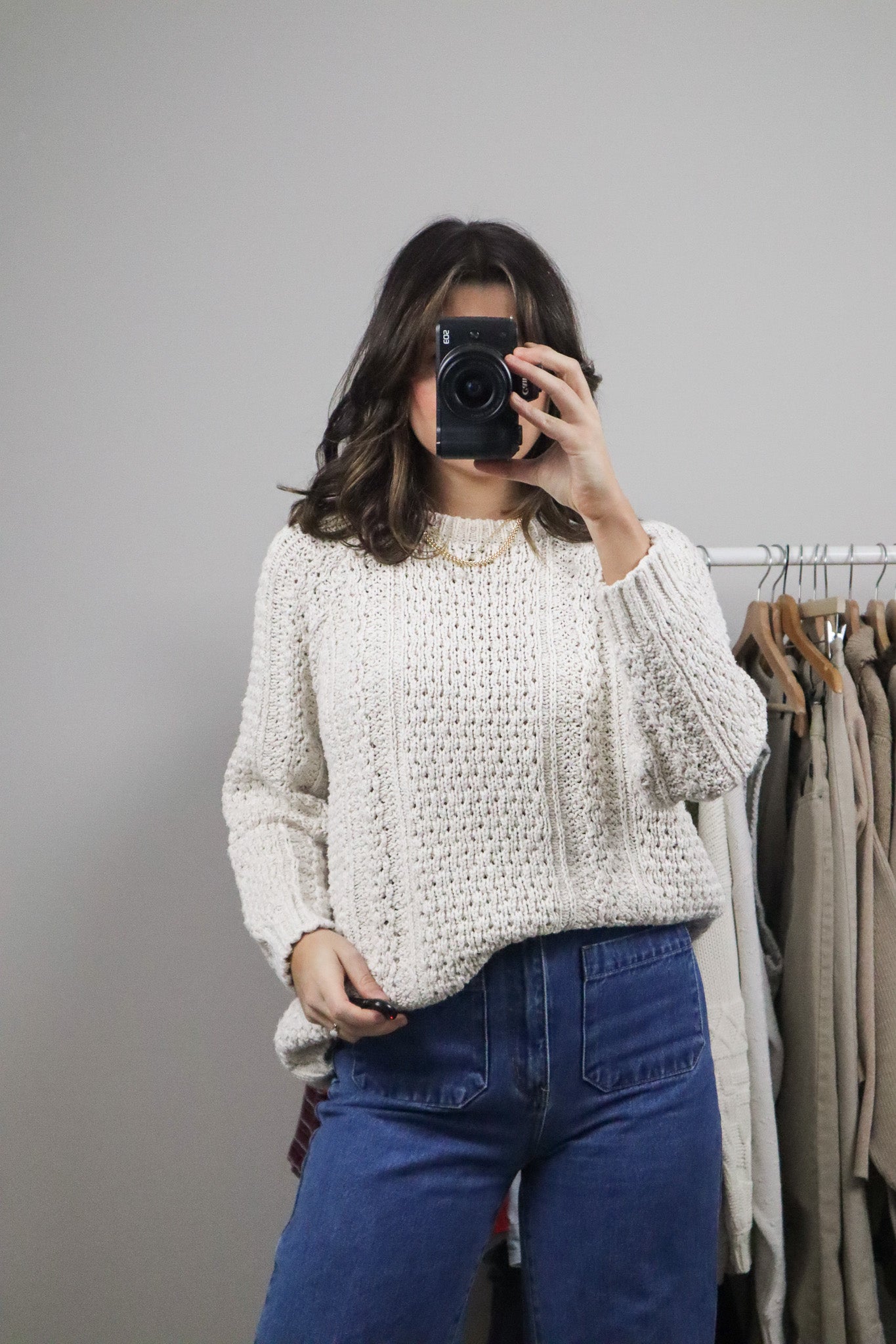 Vintage x Chunky Cotton Sweater (S)
