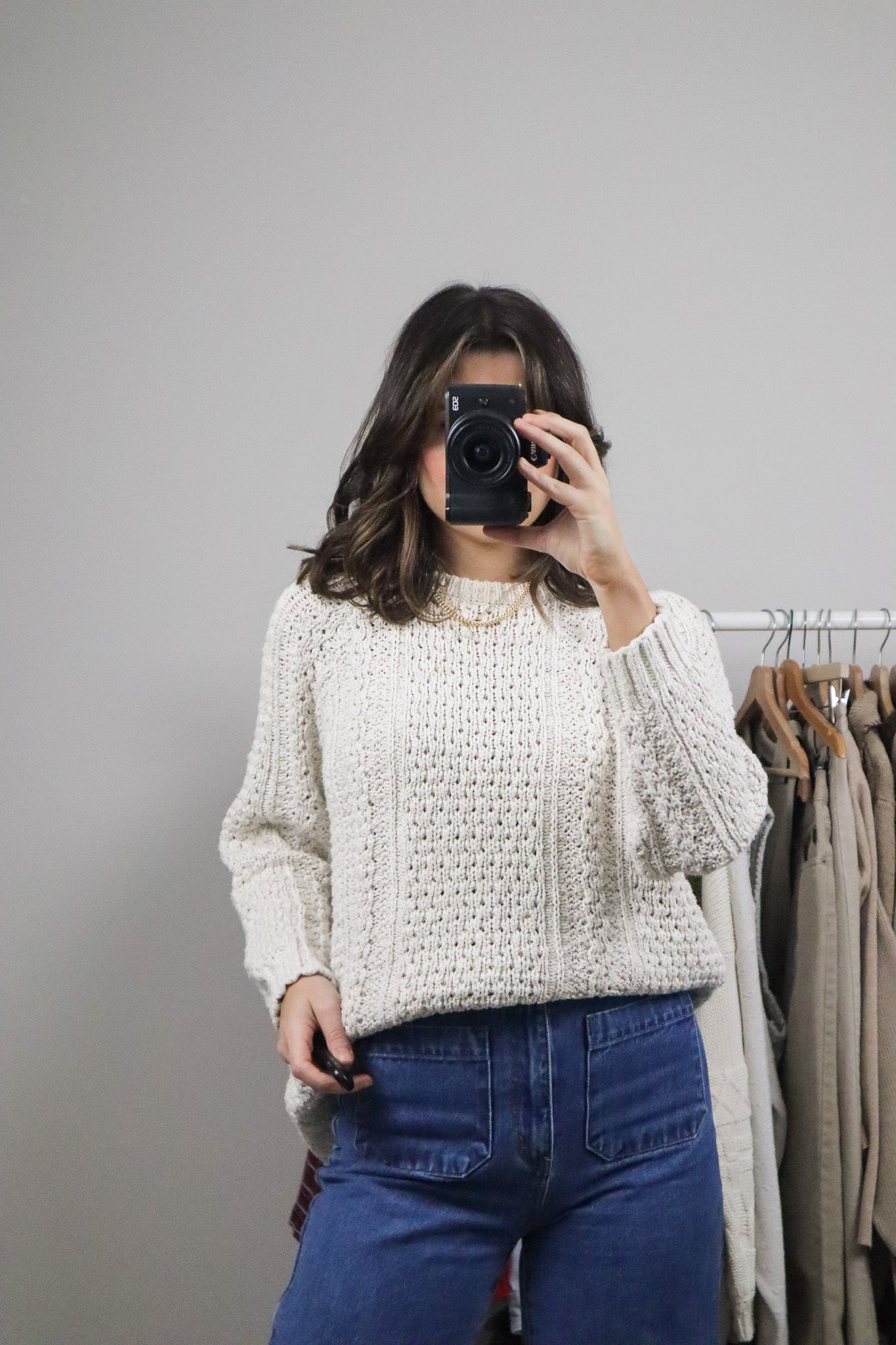 Vintage x Chunky Cotton Sweater (S)
