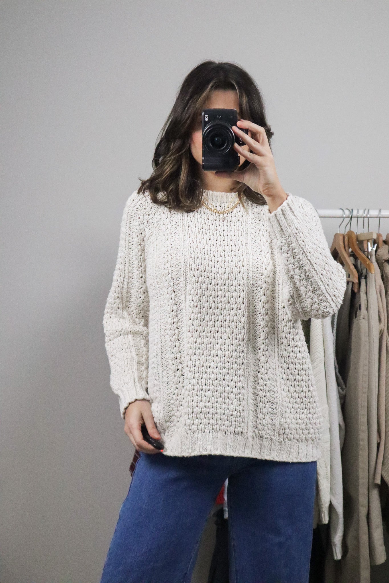 Vintage x Chunky Cotton Sweater (S)