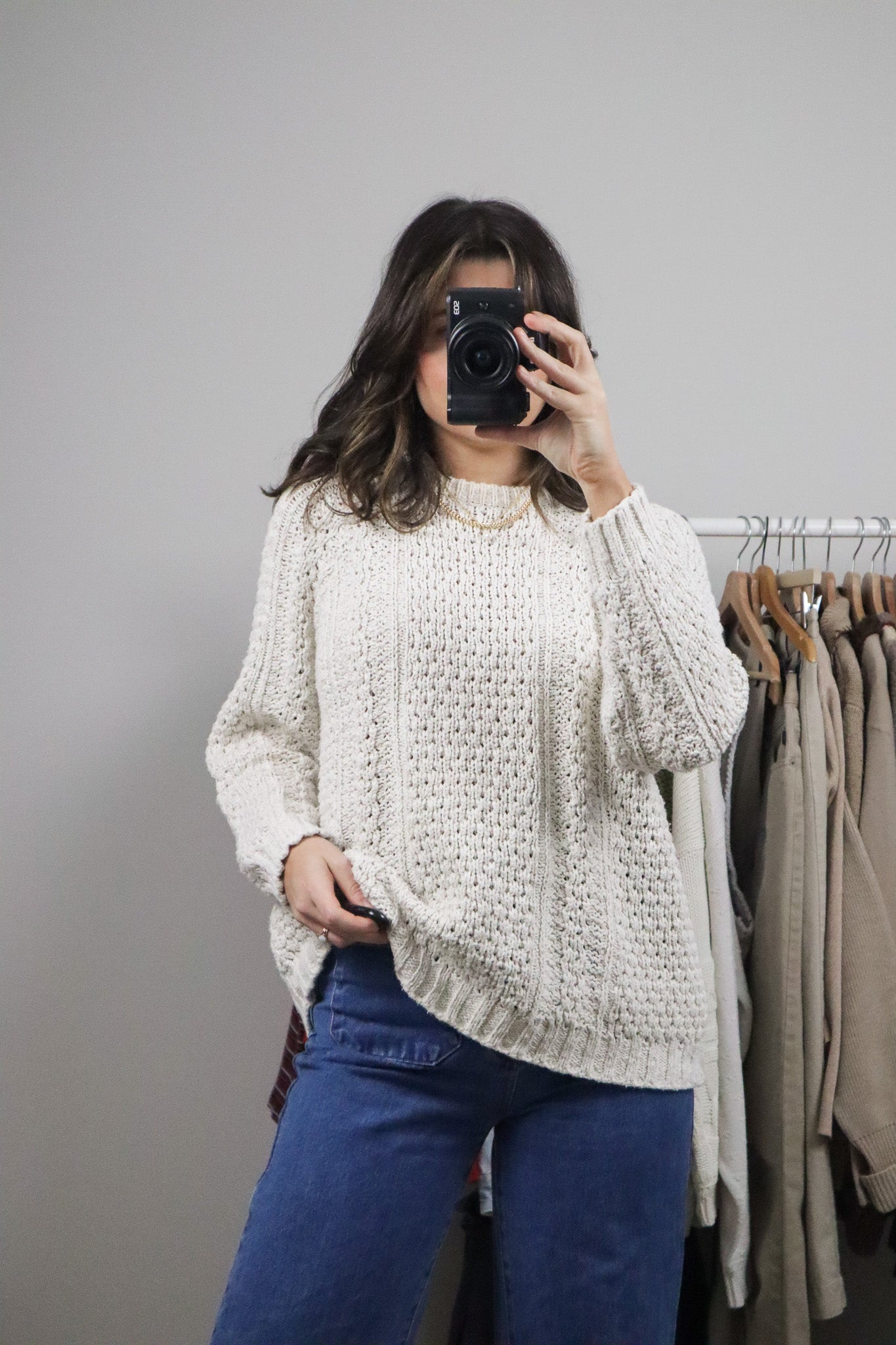 Vintage x Chunky Cotton Sweater (S)