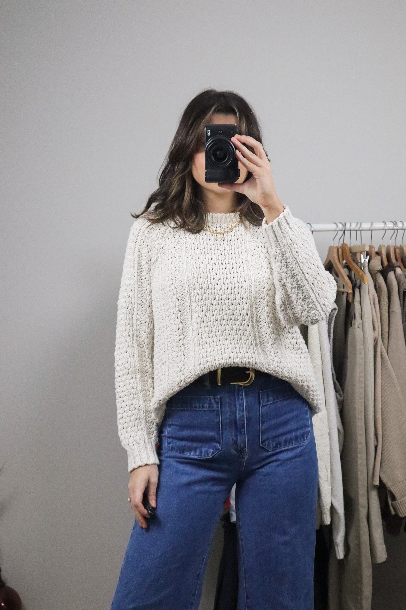 Vintage x Chunky Cotton Sweater (S)