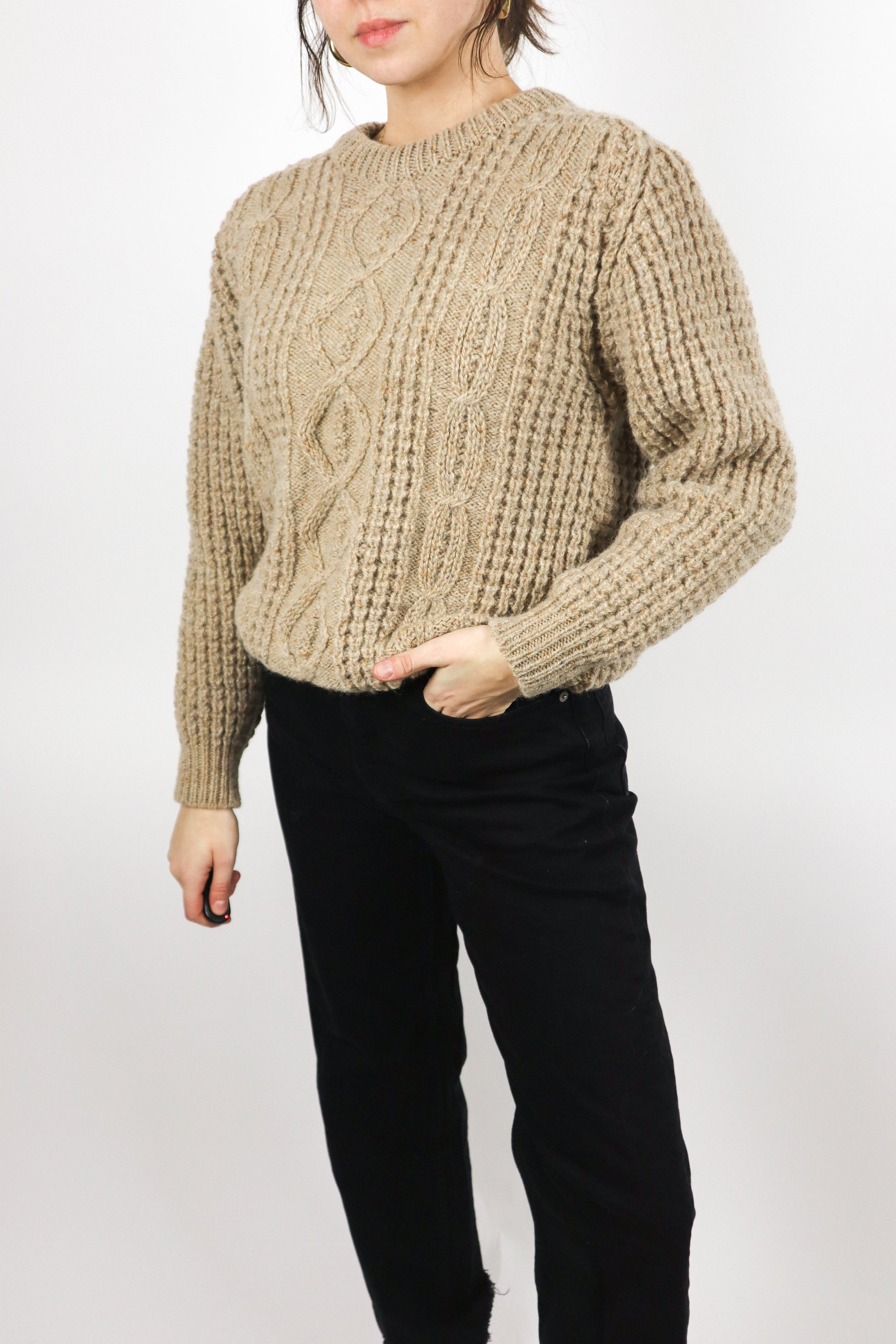 Made in Ireland x 80s x Aron Fisherman Sweater (S)