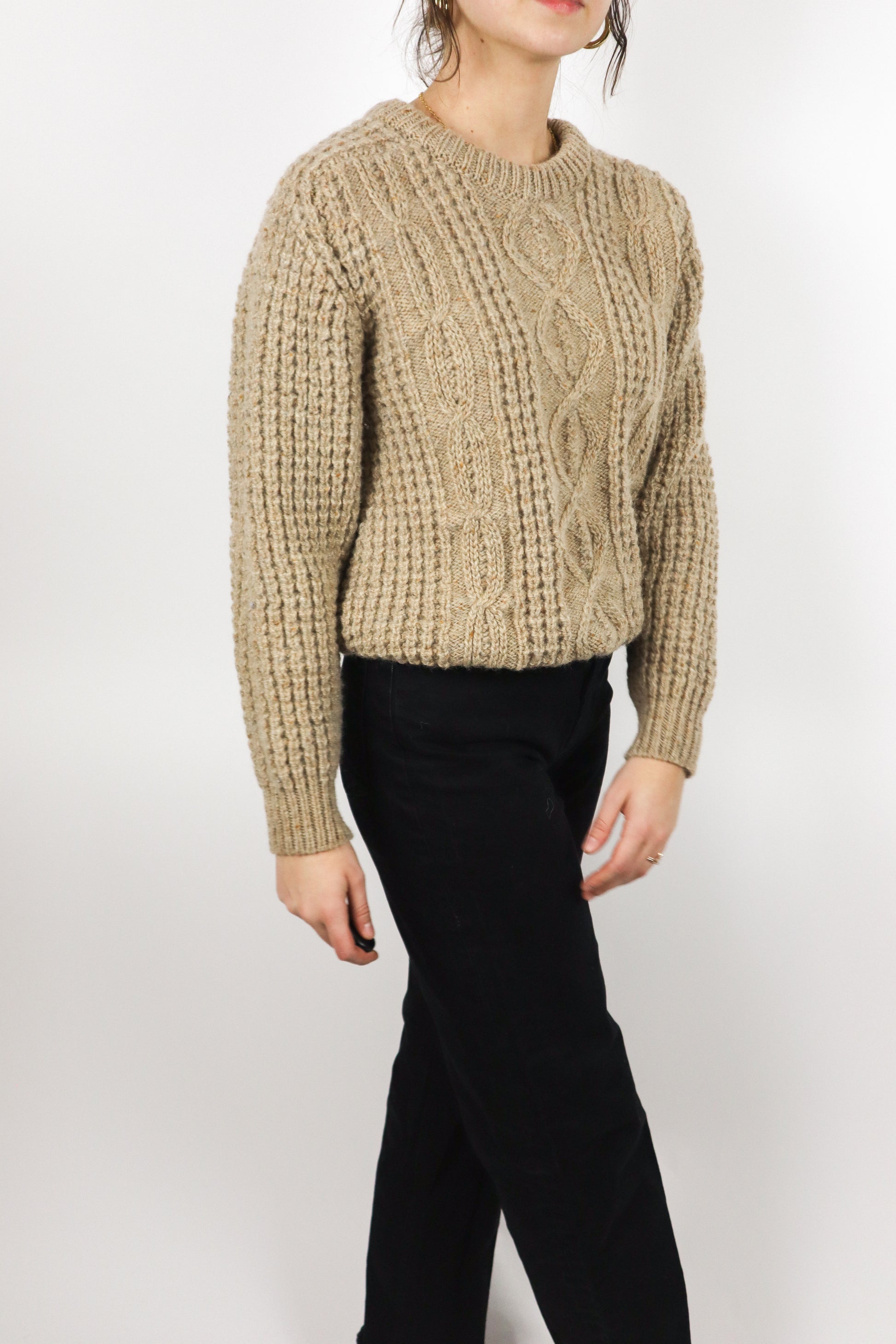 Made in Ireland x 80s x Aron Fisherman Sweater (S)