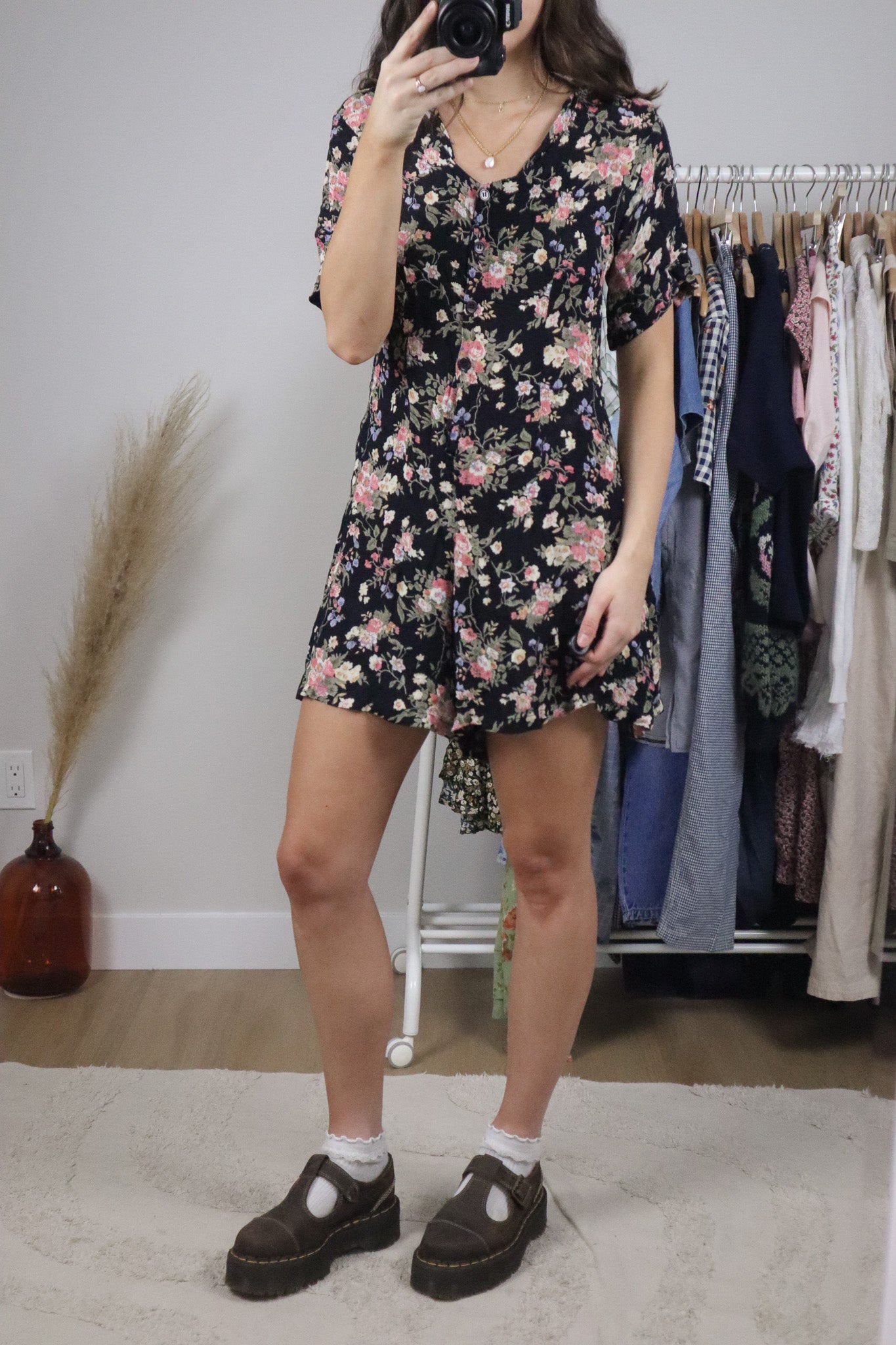 Vintage x Floral Romper (S)