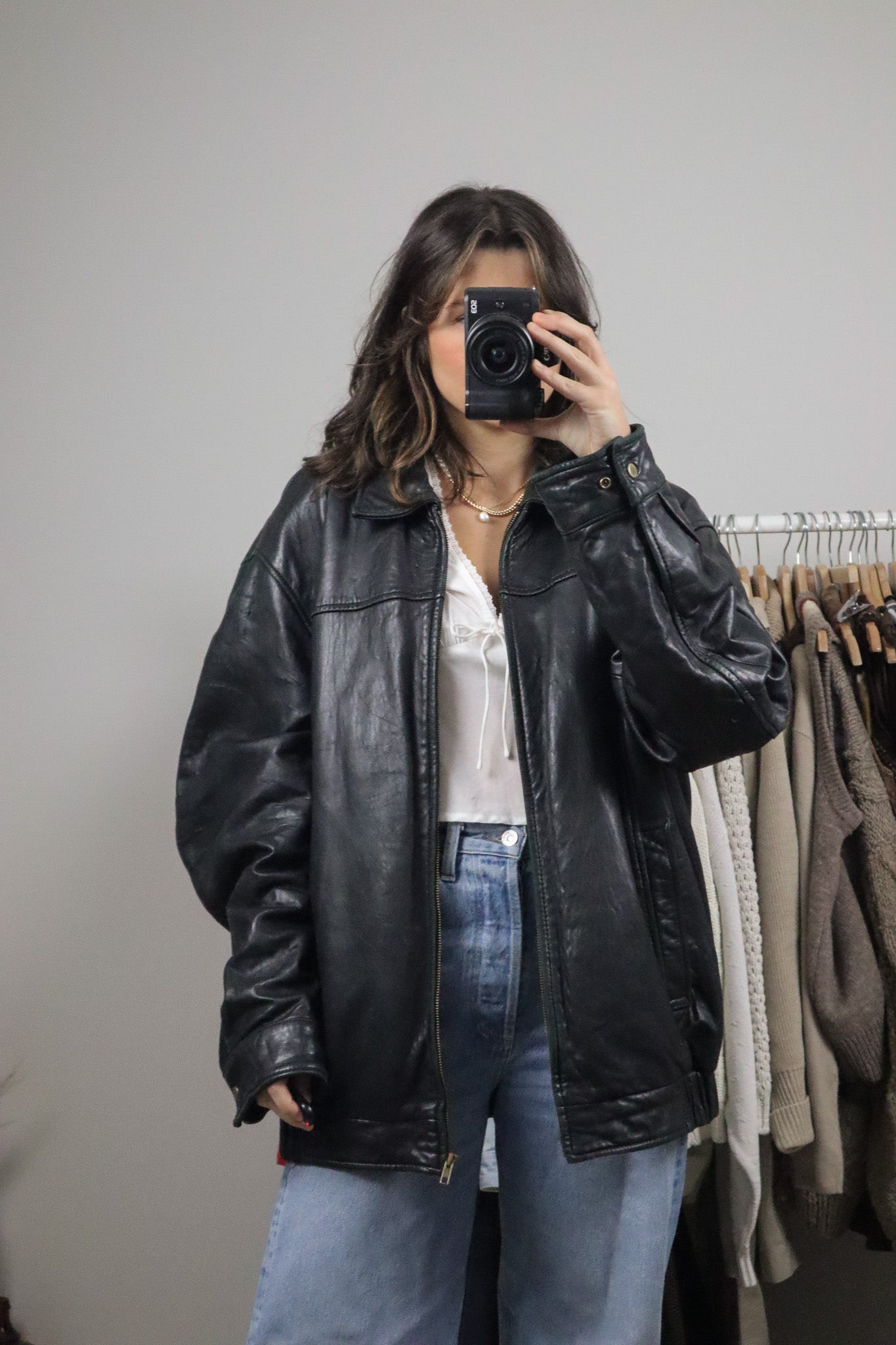 Vintage x Danier x Leather Bomber (XL)