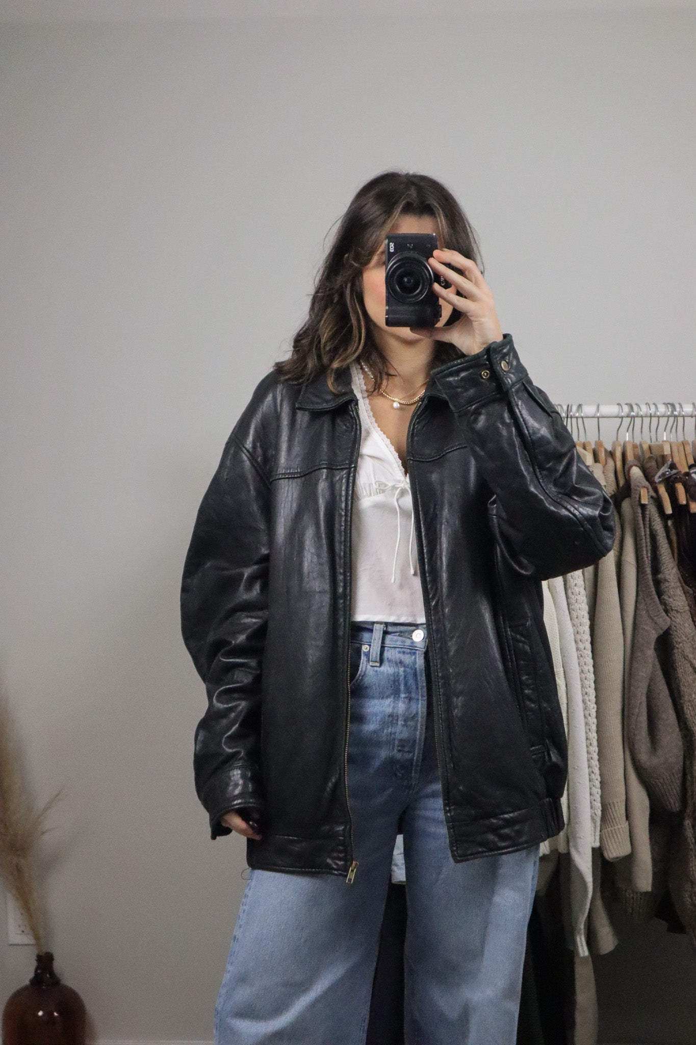 Vintage x Danier x Leather Bomber (XL)