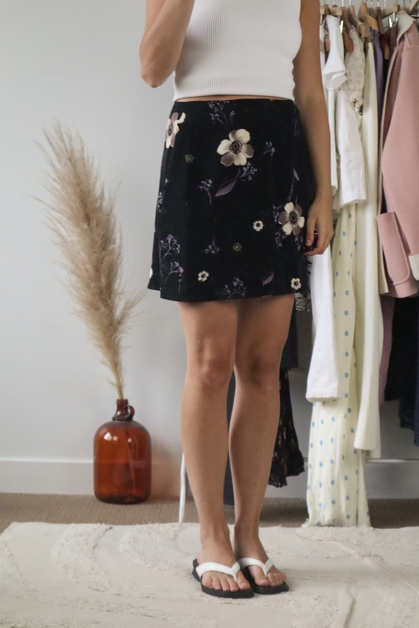 Made in Canada x Vintage x Floral Mini Skirt (10)