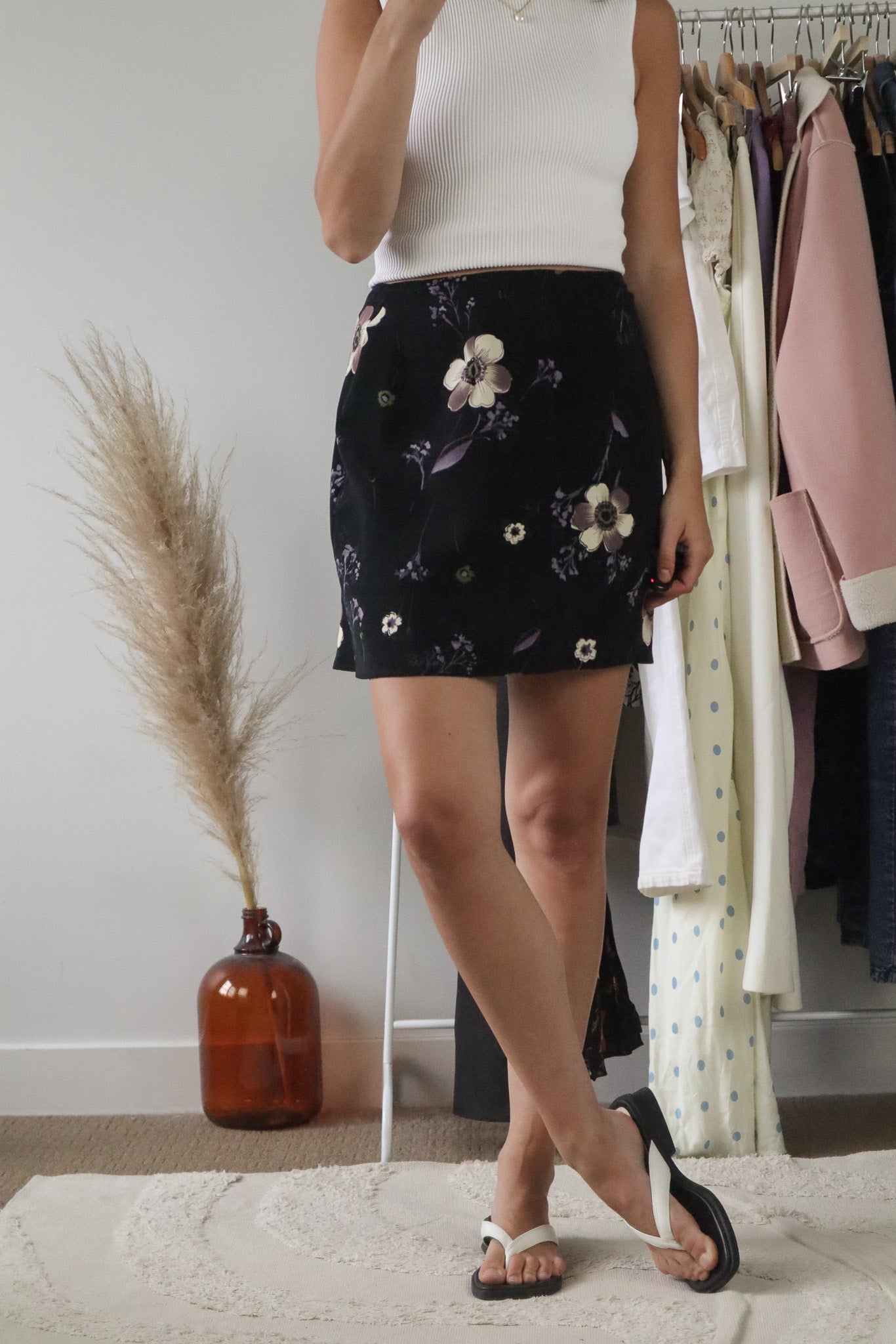 Made in Canada x Vintage x Floral Mini Skirt (10)