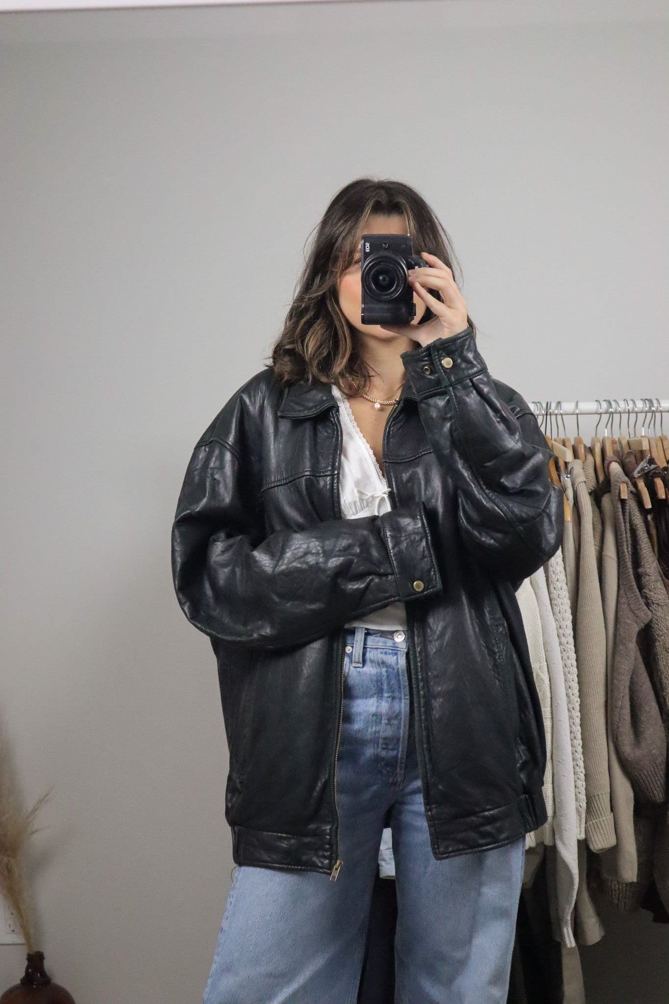 Vintage x Danier x Leather Bomber (XL)