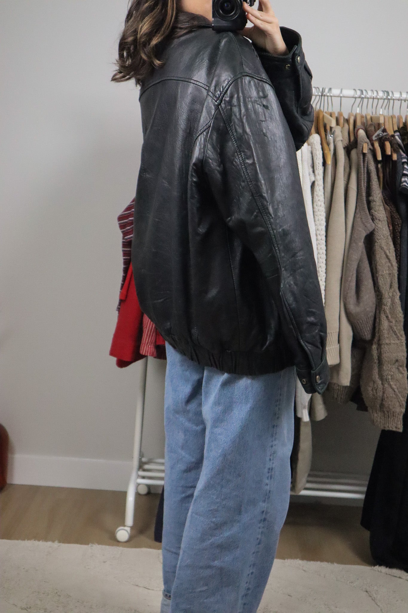 Vintage x Danier x Leather Bomber (XL)