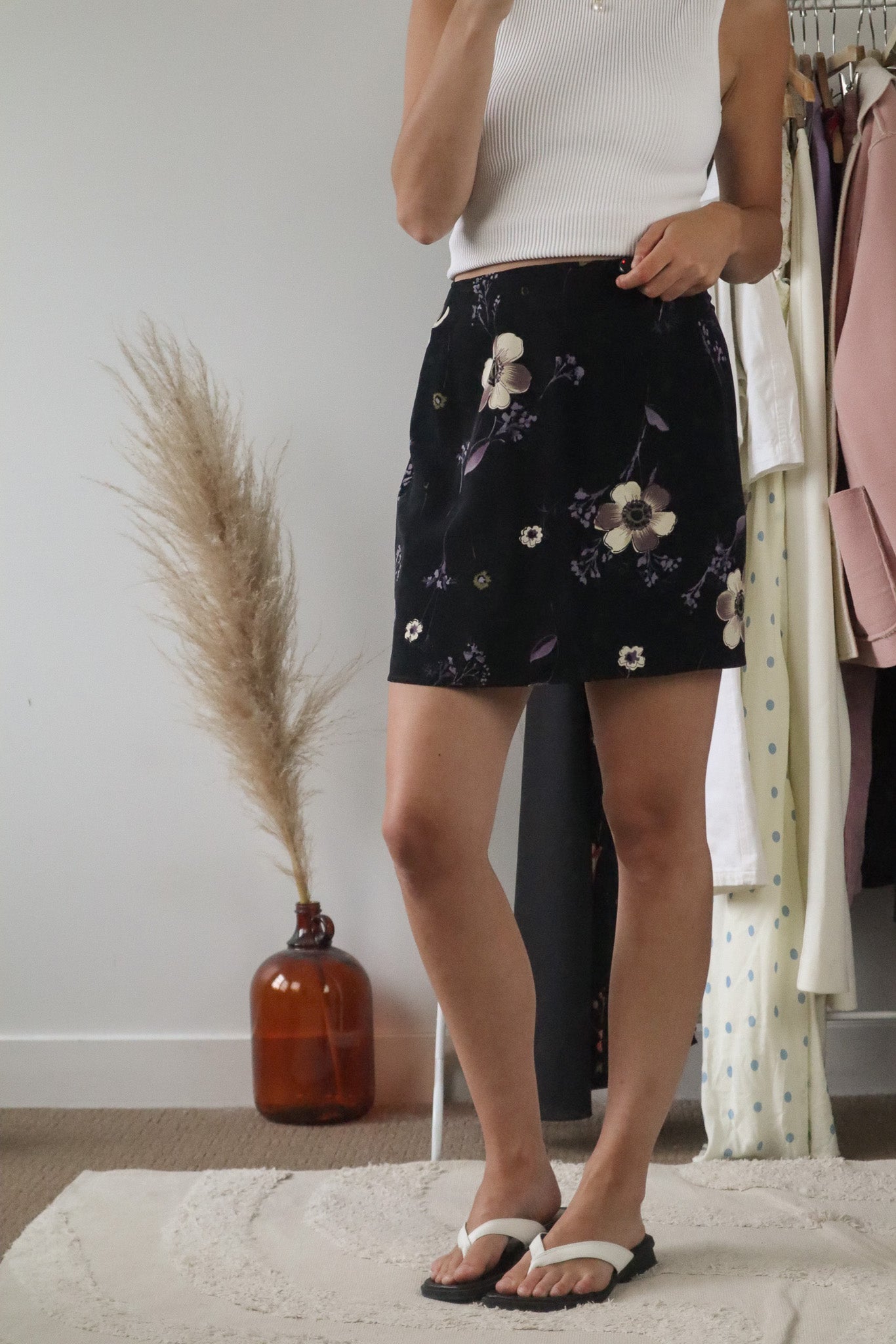 Made in Canada x Vintage x Floral Mini Skirt (10)