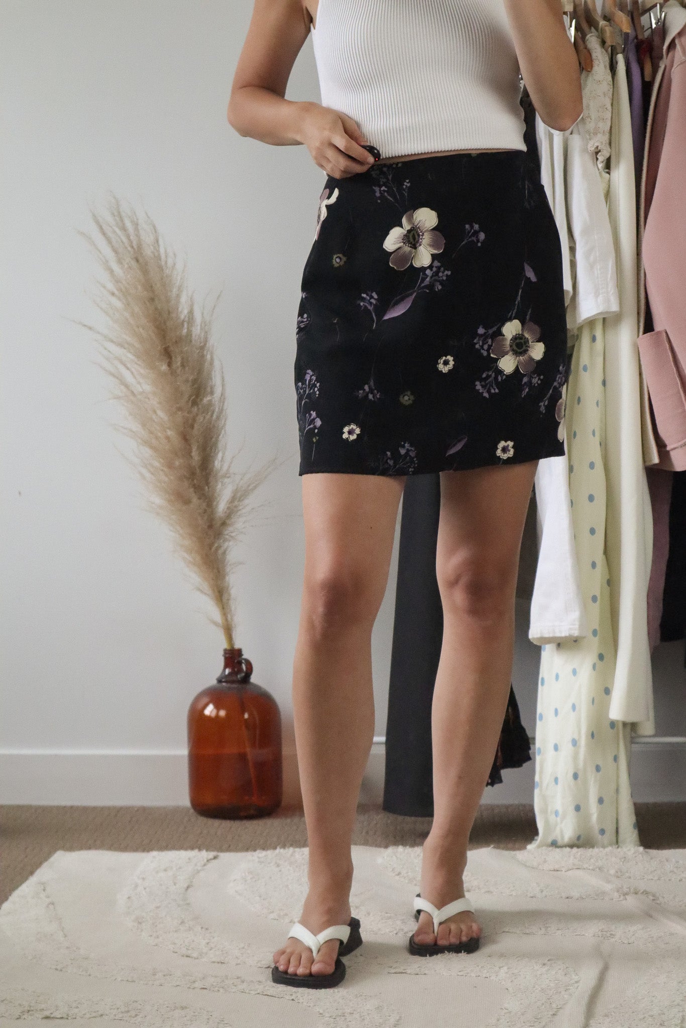 Made in Canada x Vintage x Floral Mini Skirt (10)