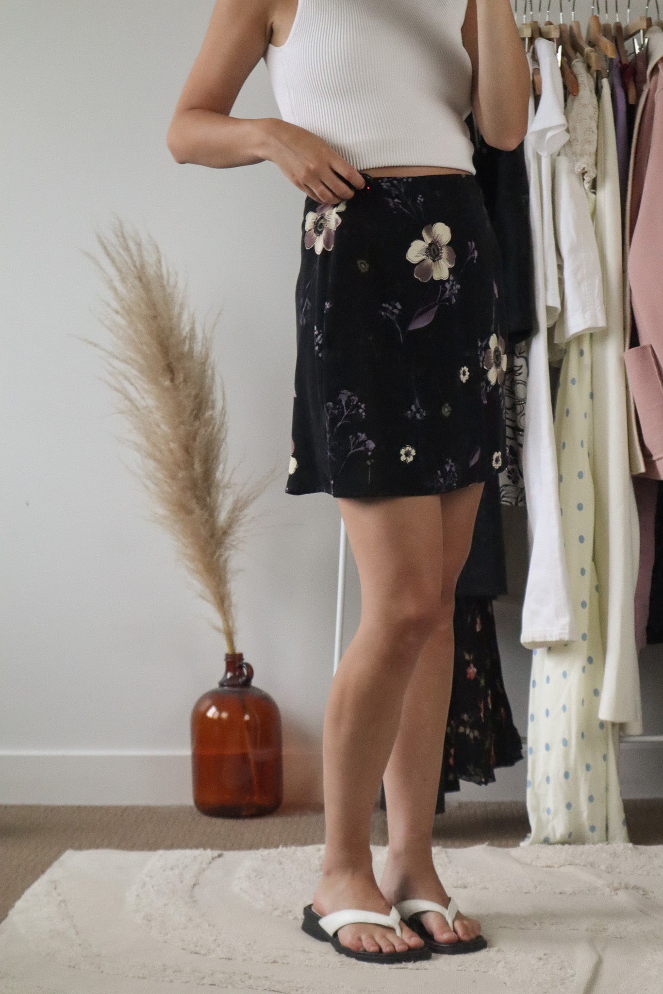 Made in Canada x Vintage x Floral Mini Skirt (10)